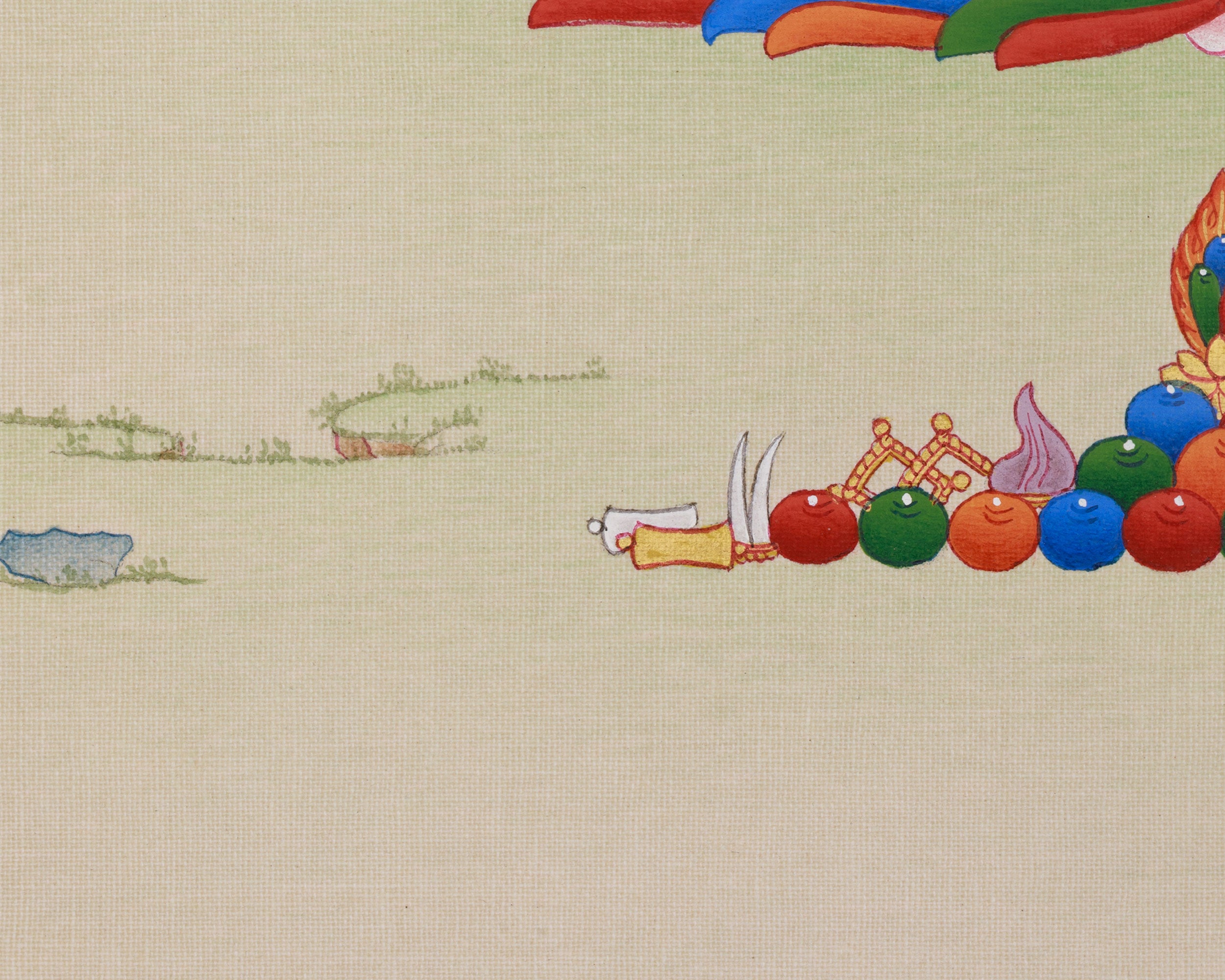 Vajrasattva Symbol of Purification Thangka | Enlightened Deity