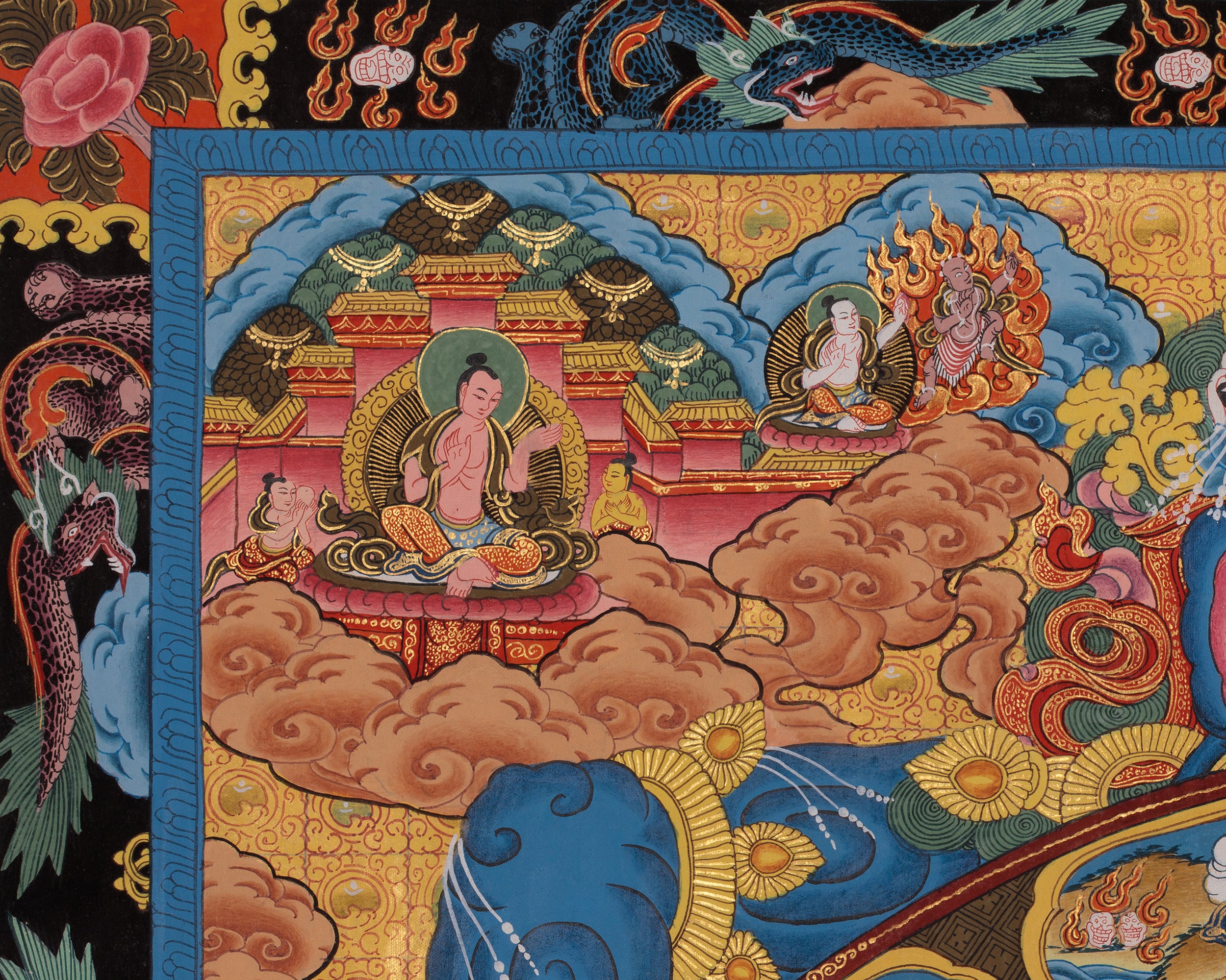 Authentic Wheel of Life Thangka | Buddhist Artwork of Rebirth, Karma, and Liberation