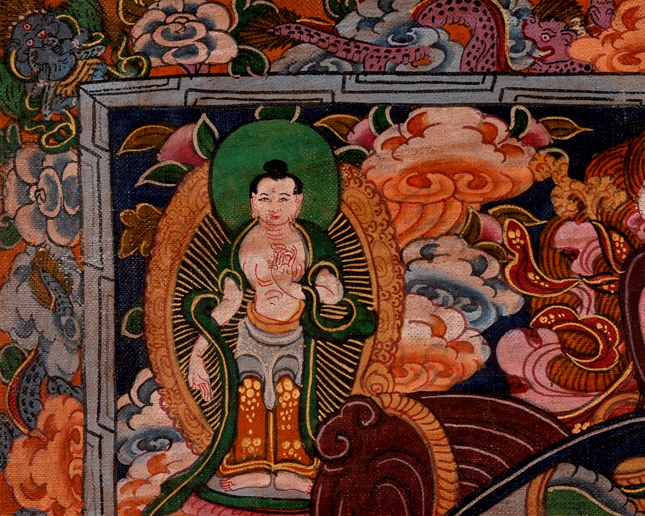 Original Bhavachakra Thangka | Traditional Handpainted Art | Wall Decors