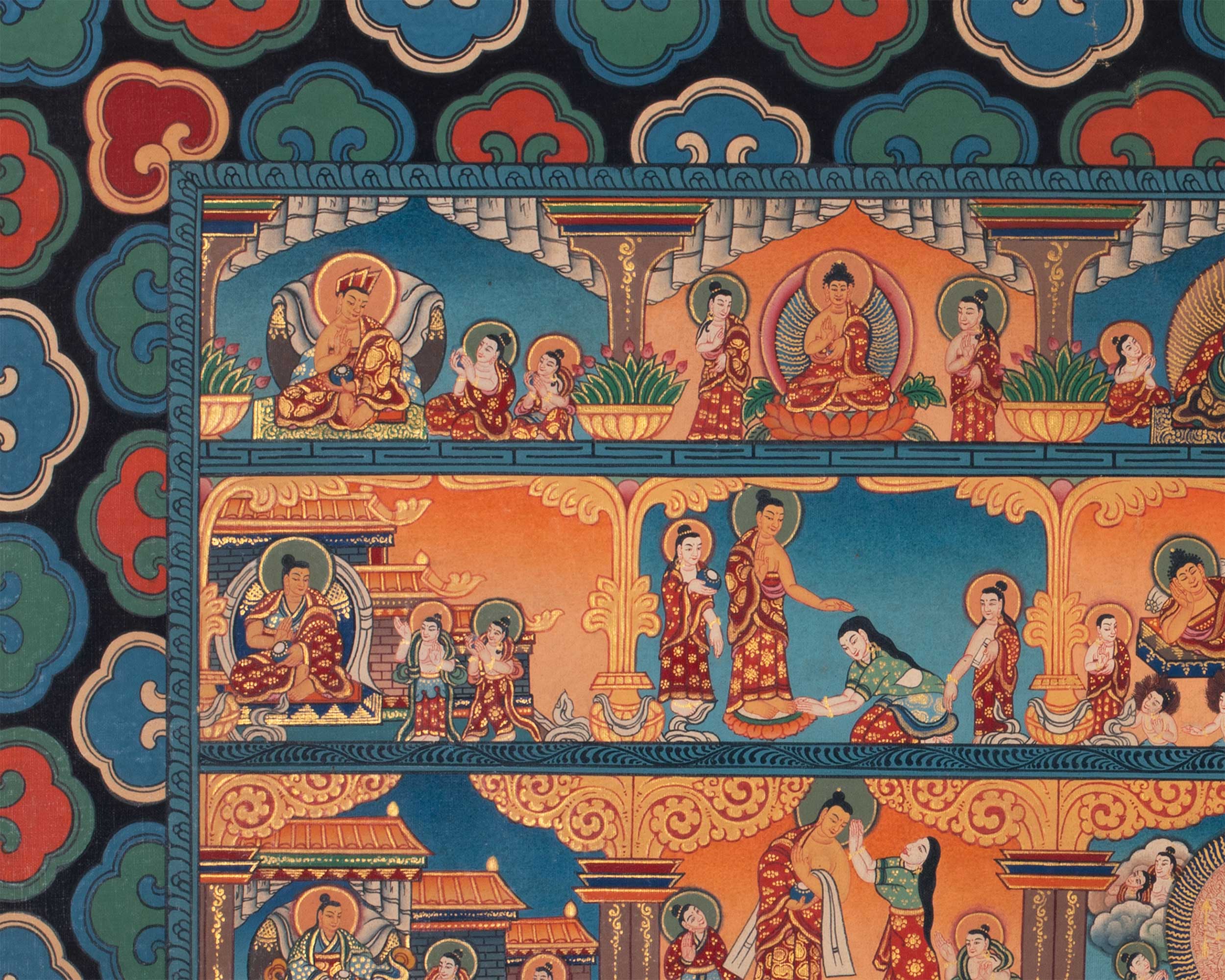 Buddhist Stupa Thangka | Buddhist Painting