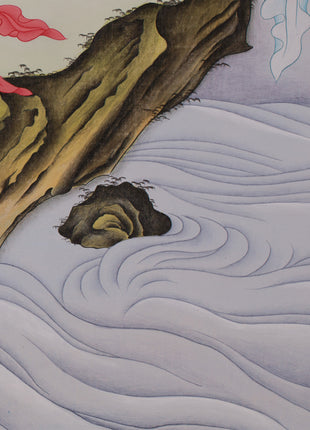 Peaceful Water-Moon Guanyin | Chinese Painting of Avalokiteshvara