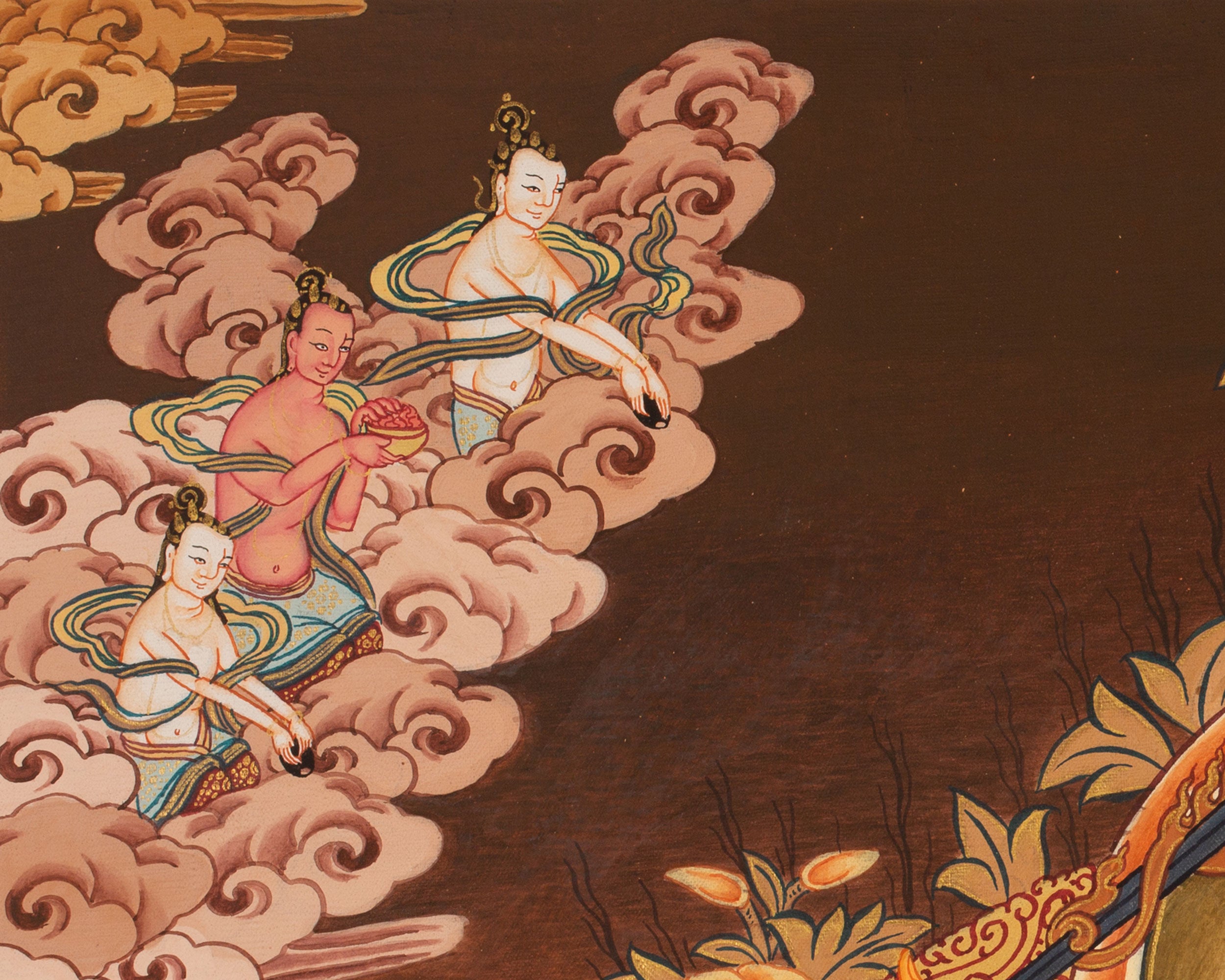 Manjushree Thangka | Bodhisattva Of Wisdom | Wall Decorative Art