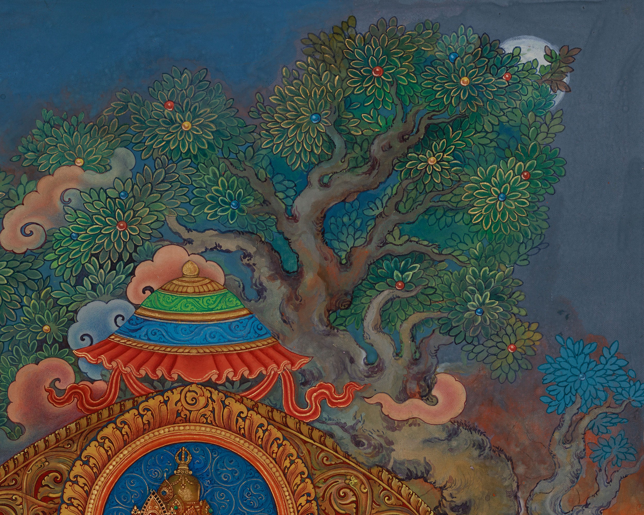 Mahasiddha of Kathmandu Valley, Jamana Gubaju Thangka