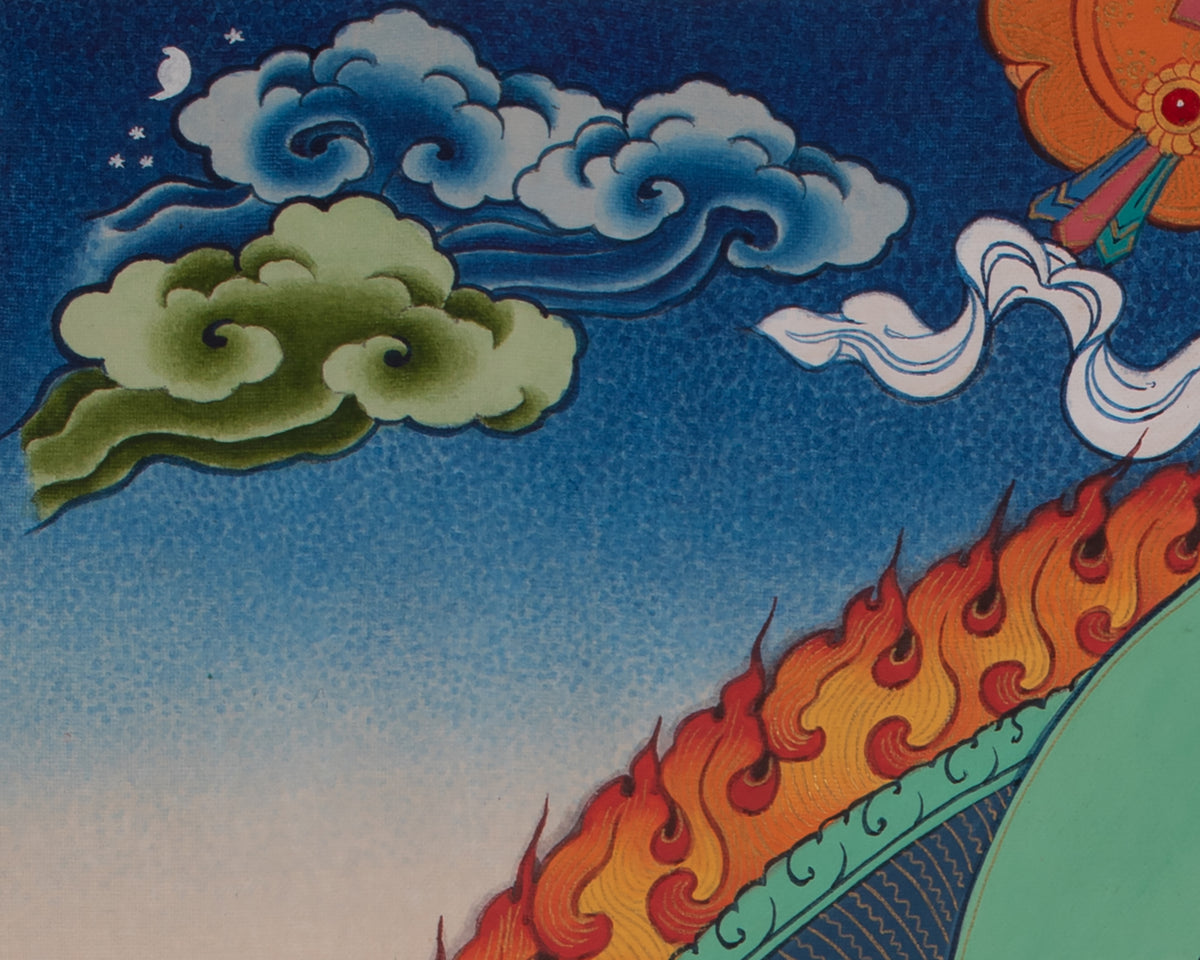 Cundi Artwork | Sacred Himalayan Buddhist Painting of Compassion and Wisdom
