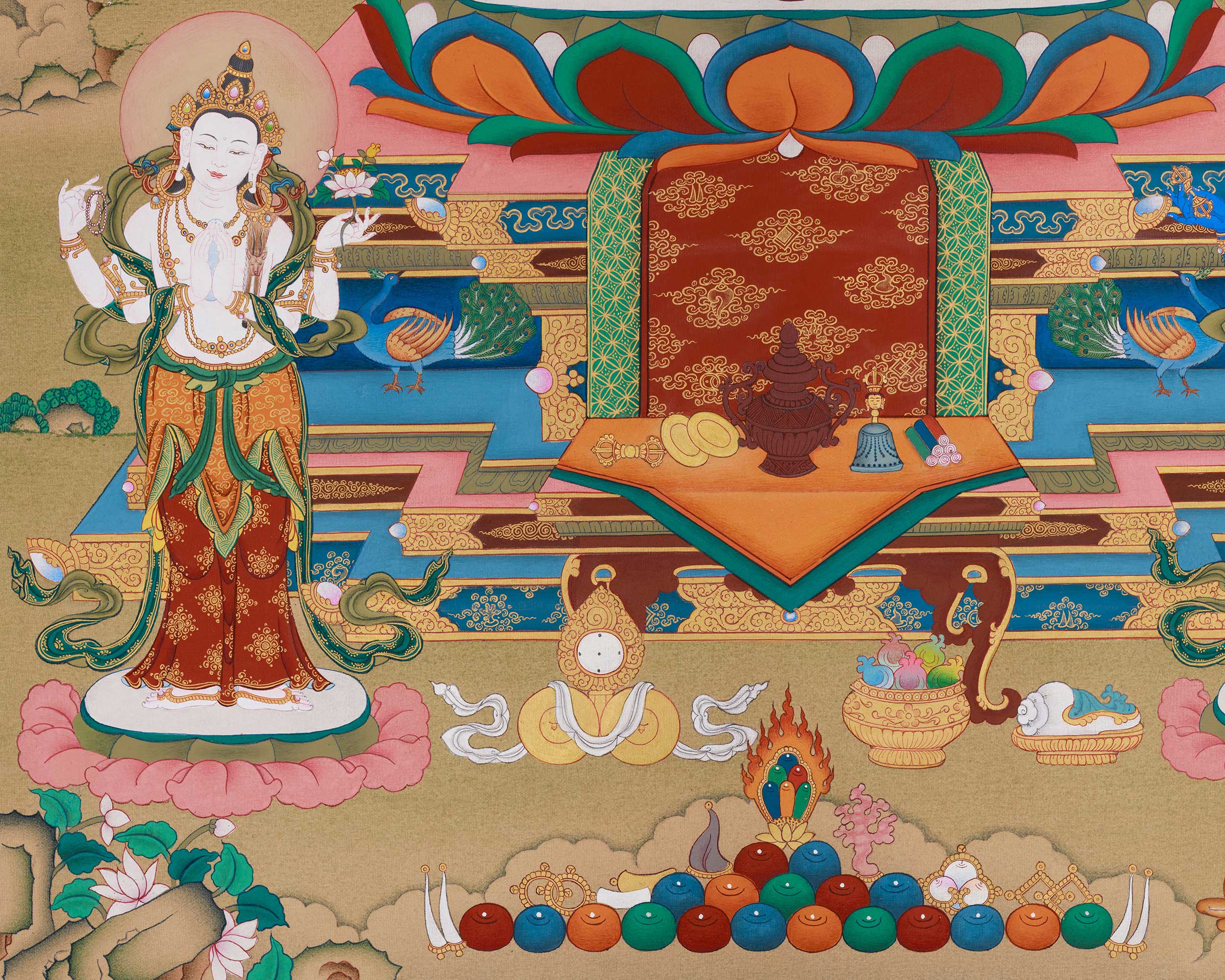 Amitabha Buddha With Bodhisattva | Infinite Light