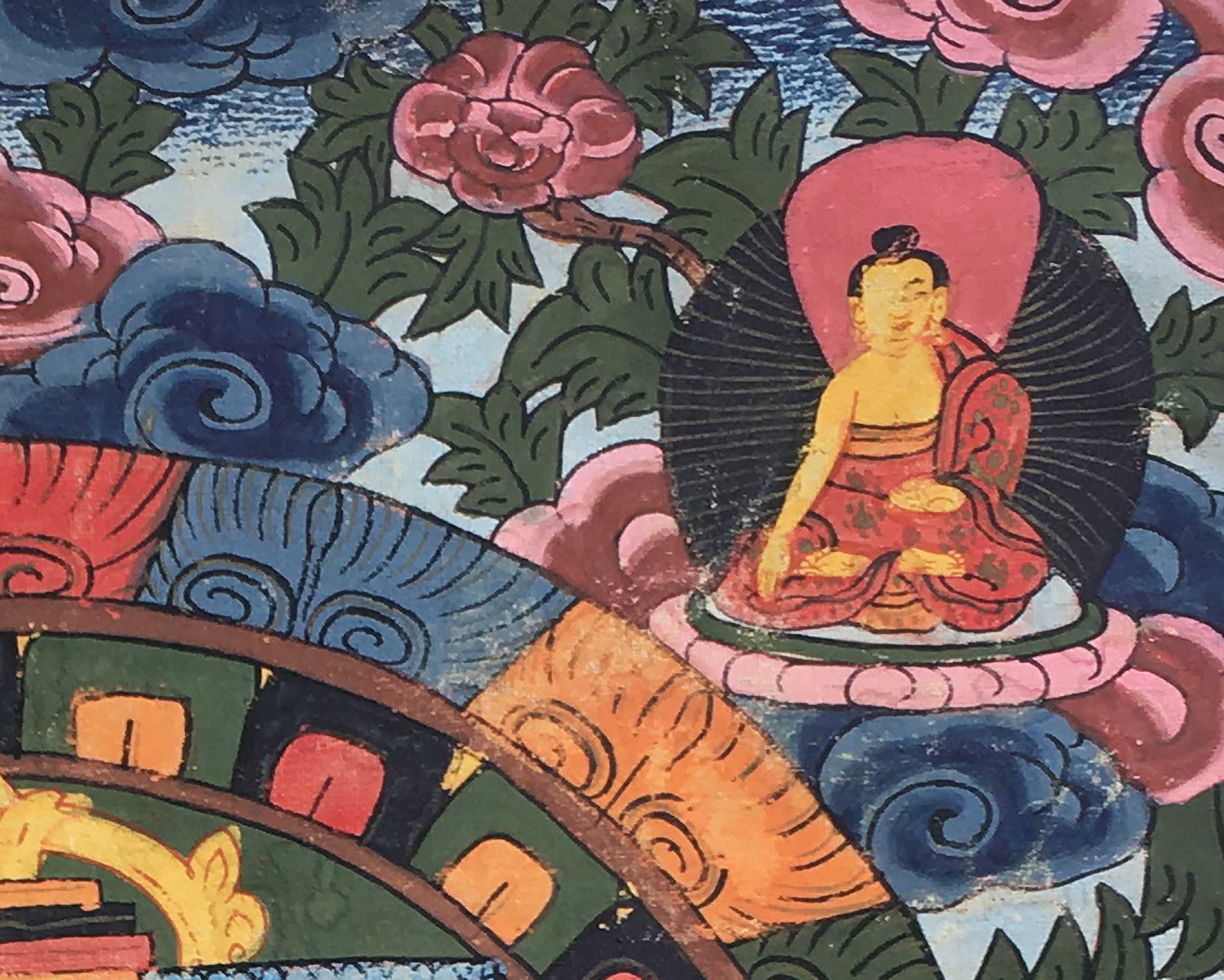 Buddha Mandala | Tibetan Traditional Thangka | Wall Hanging Decors
