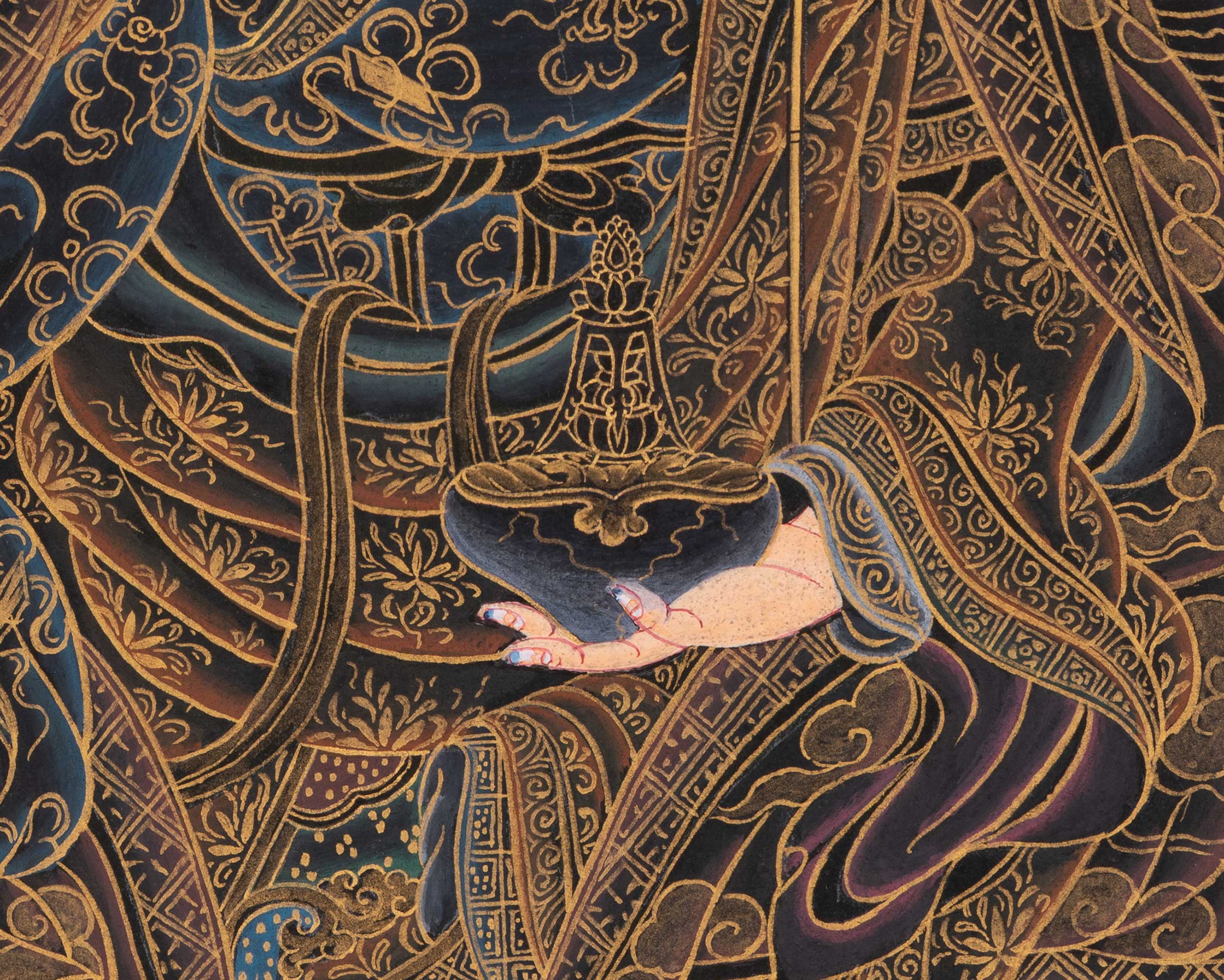 Guru Rinpoche Gold Thangka