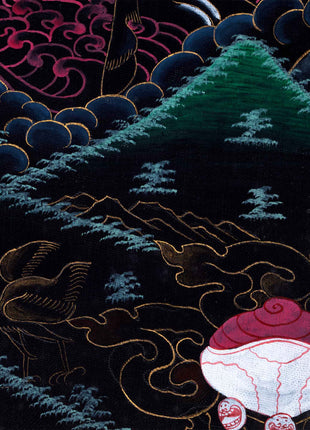 Divine Wrathful Palden Lhamo Thangka Print | Himalayan Artwork | Wall Decorative Art