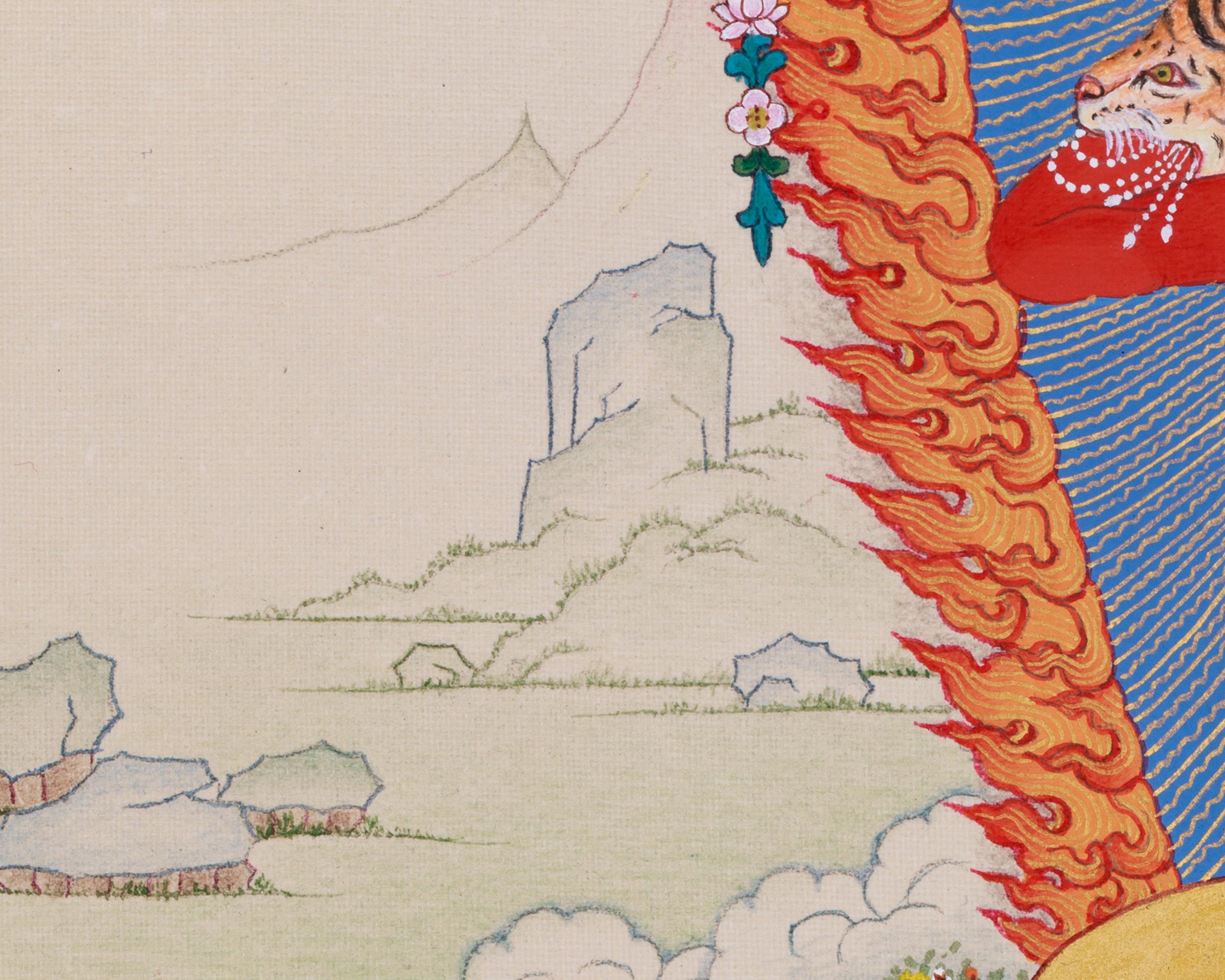 33 cm Kurukulla Artwork | Tibetan Goddess of Love, Magnetism, and Enchantment