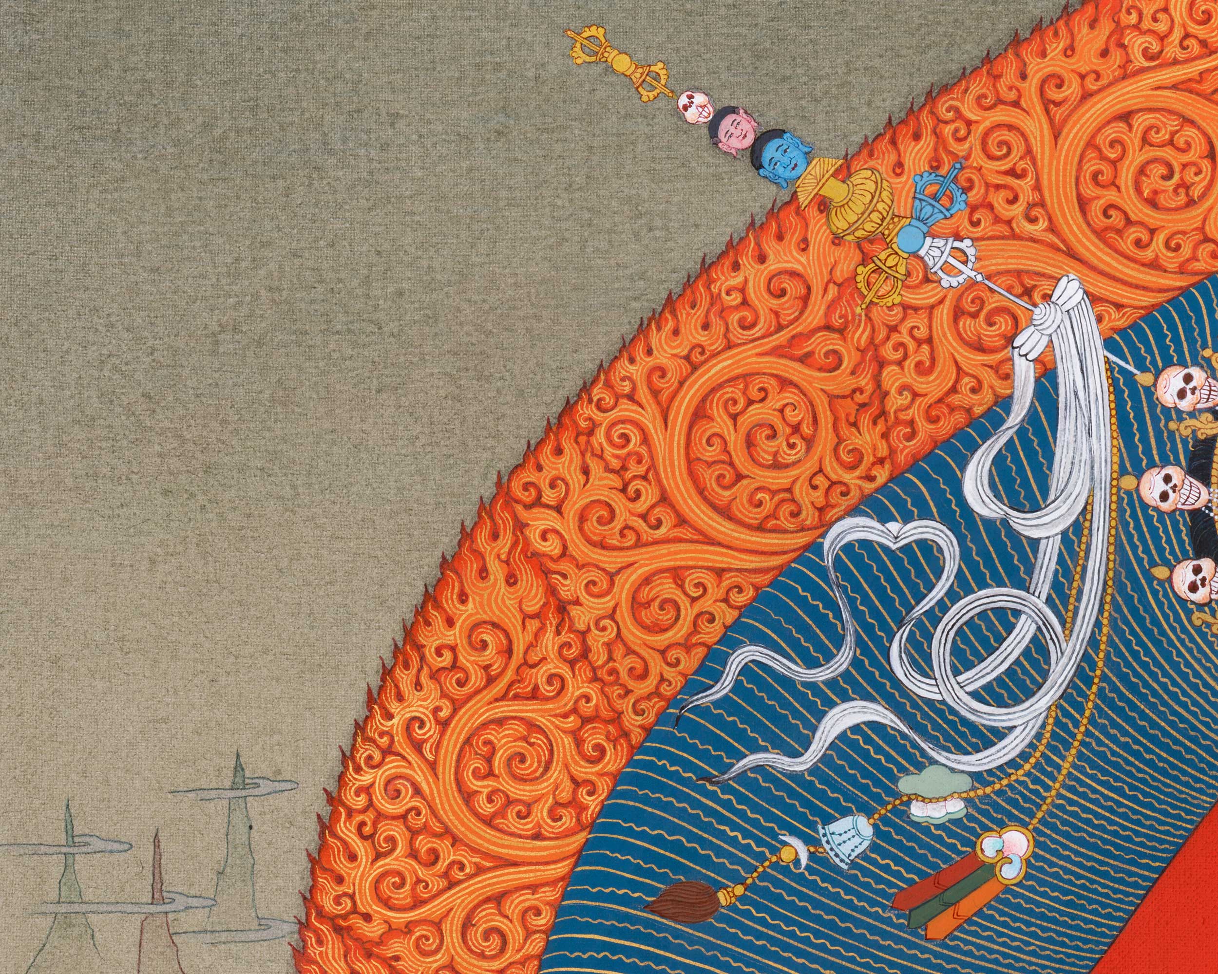 Fierce Vajrayogini Dakini Thangka | Tibetan Tantric Deity Painting