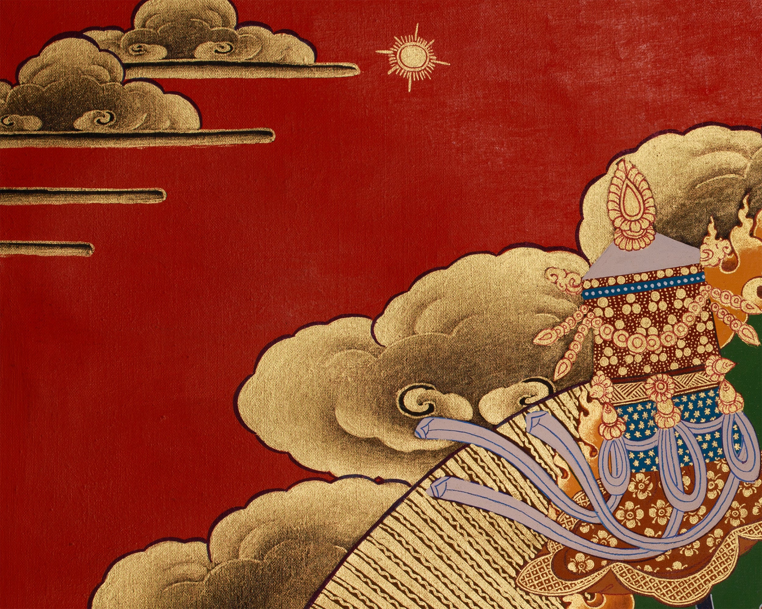 Vaishravana Painting | Guardian King of Wealth and the North