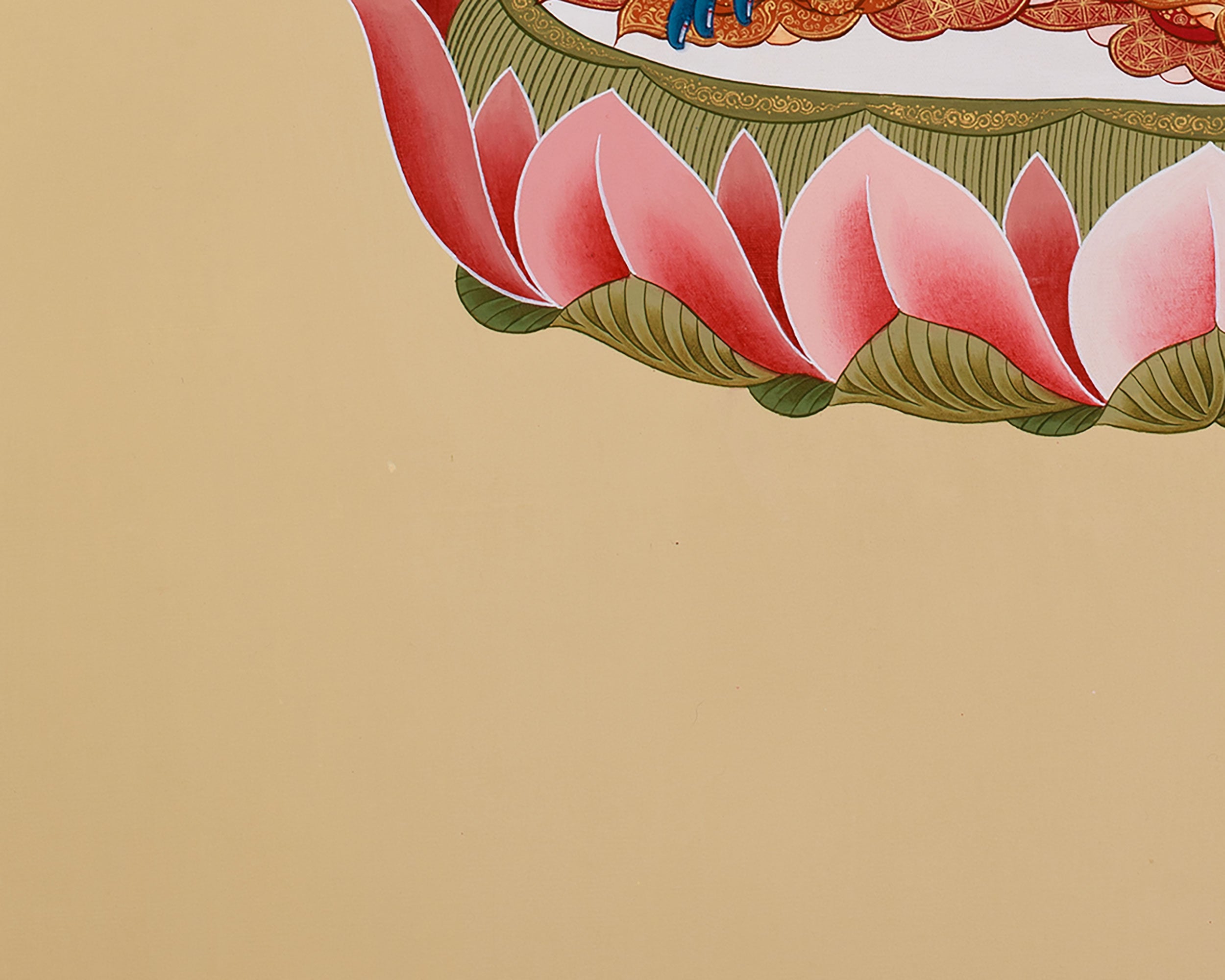 Blue Buddha Thangka | Tibetan Medicine Buddha for Healing & Protection