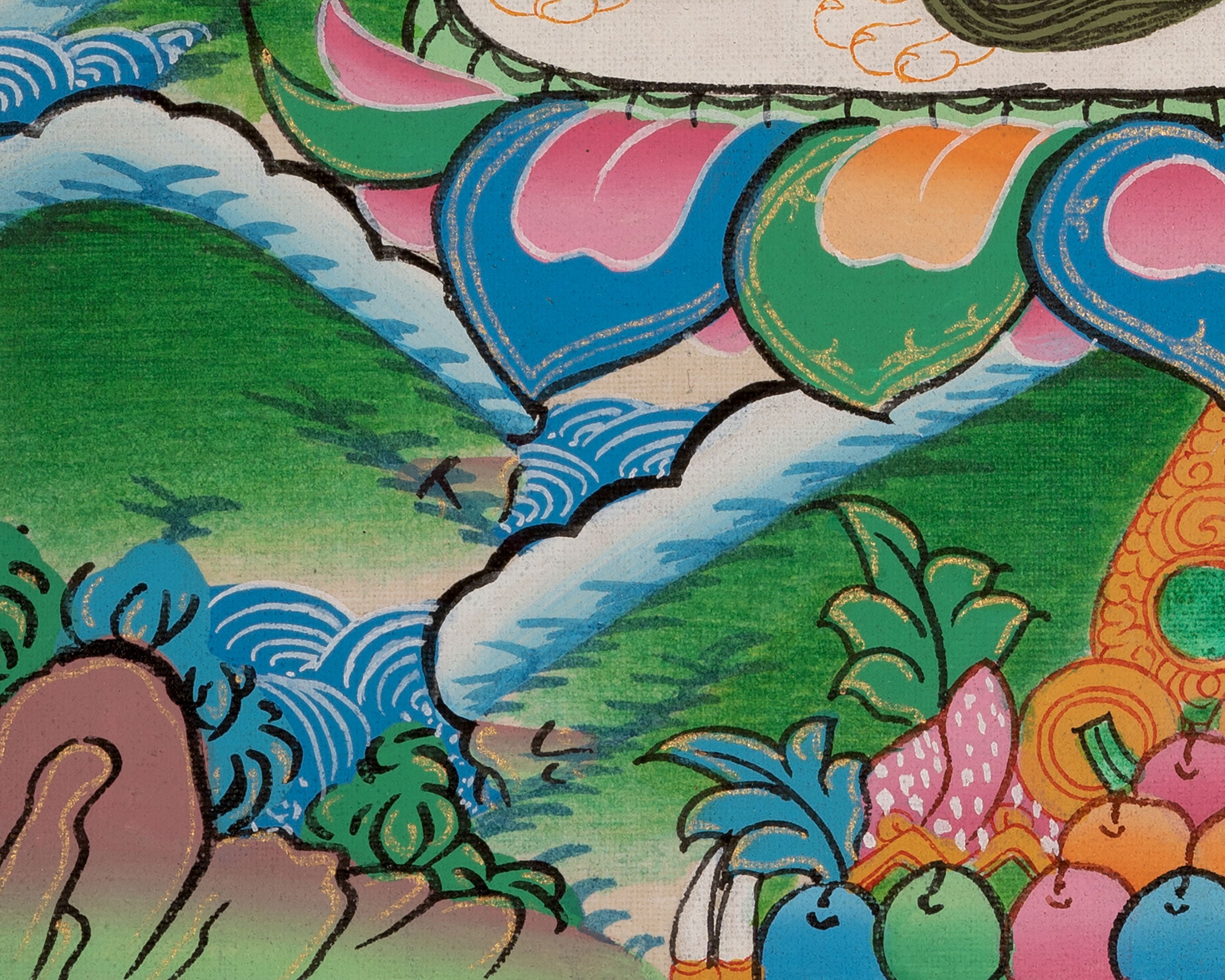 Wealth Deity Namtoshe Thangka | Guardian of Prosperity and Abundance