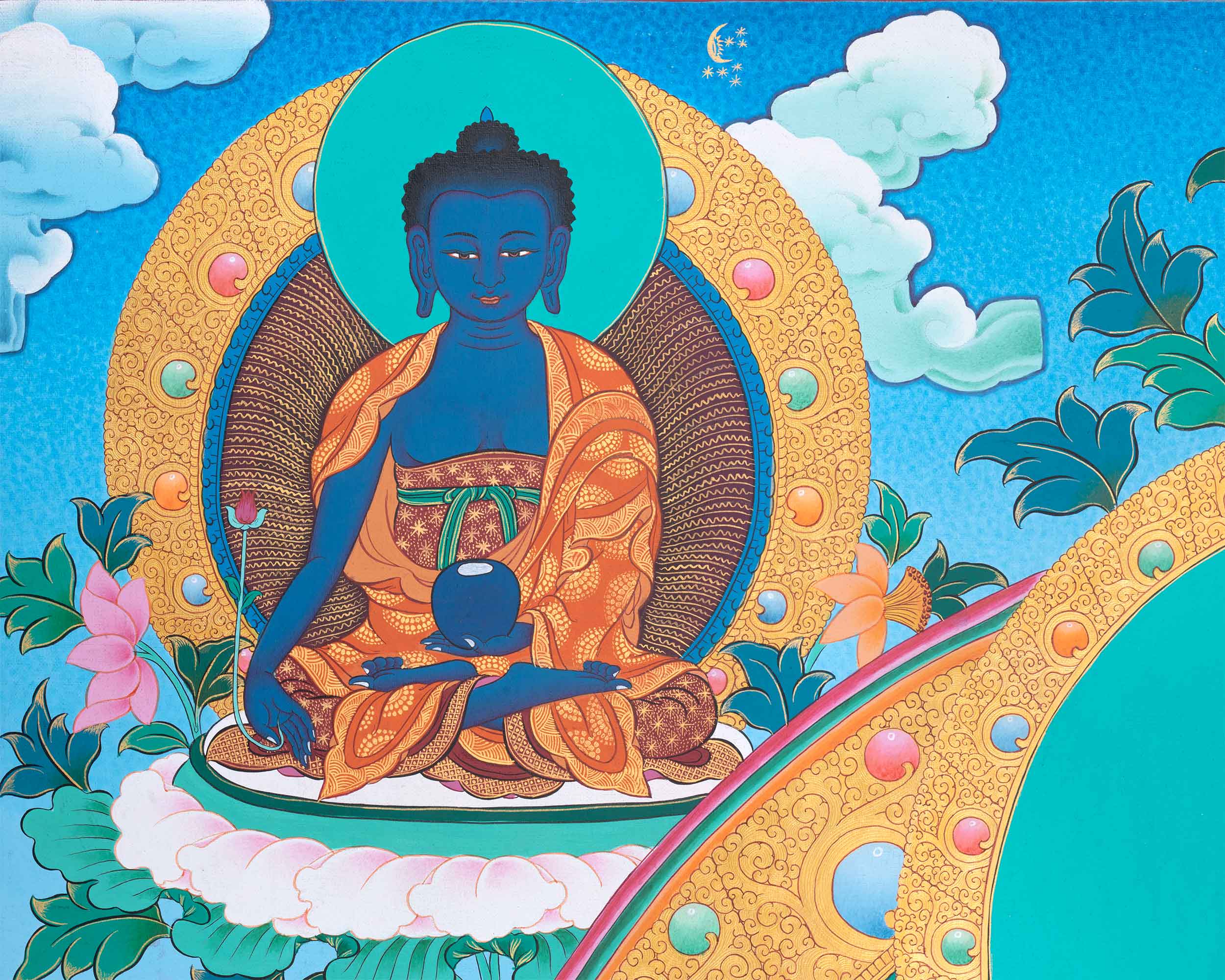 White Tara Thangka Print | Embrace The Blessing of Compassion | Buddhis Art