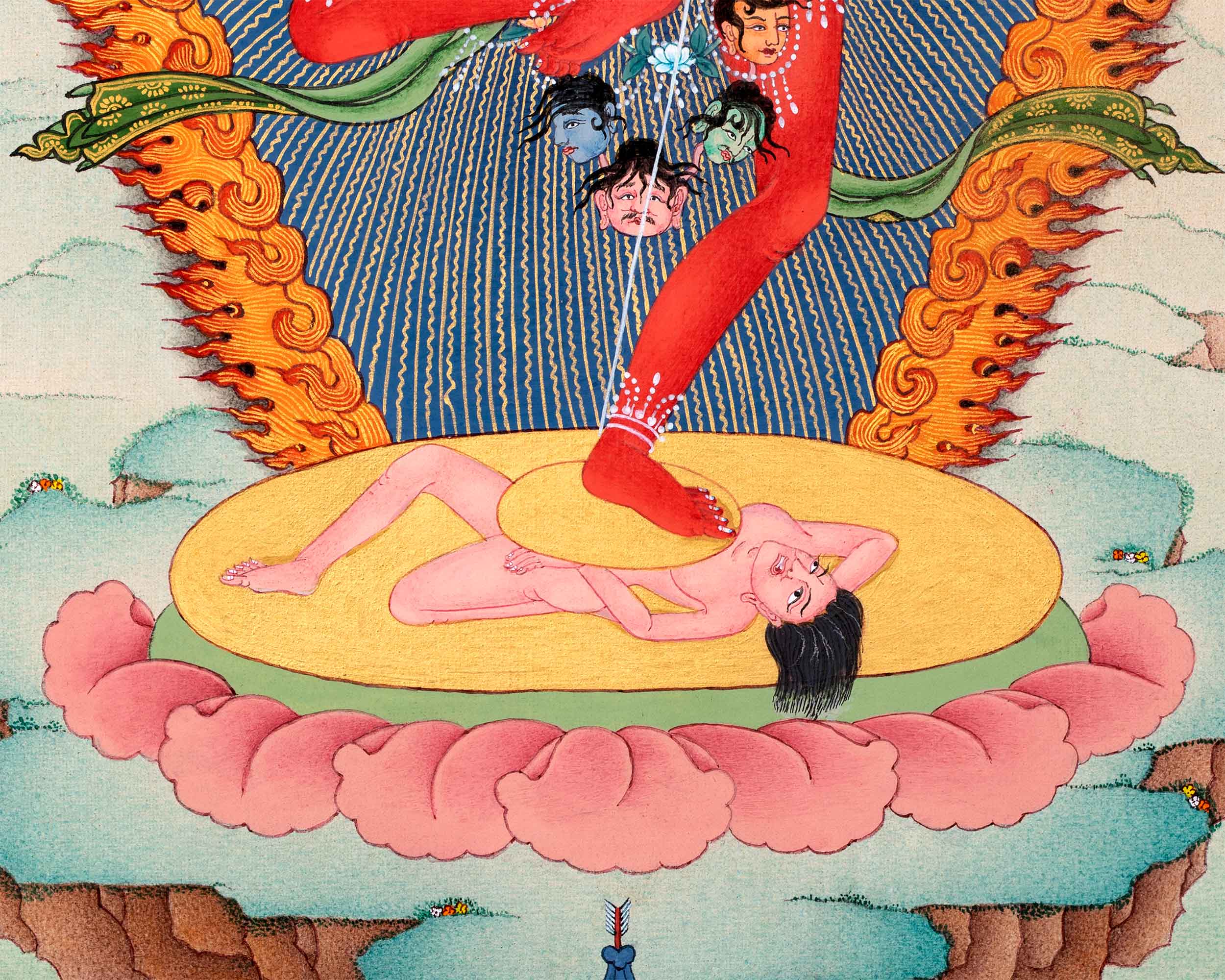 Vajravarahi Thangka | Tantric Buddhist Goddess | Buddhist Dakini Art
