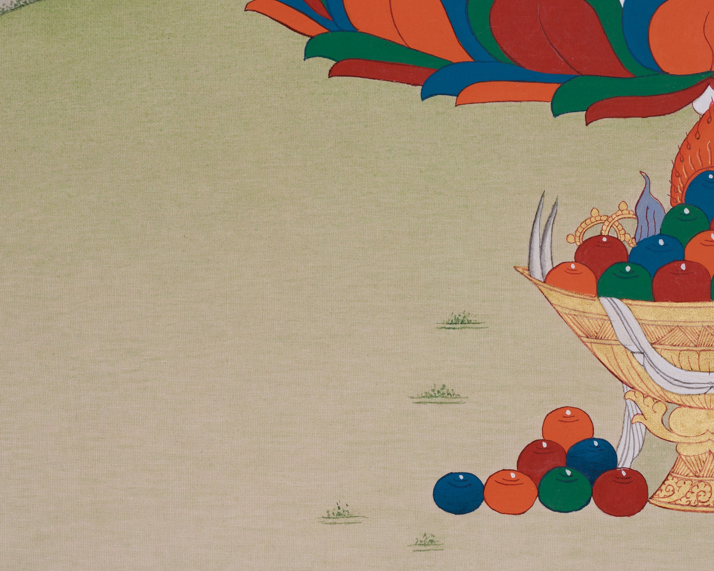 Female Deity White Tara Thangka | For Healing and Protection