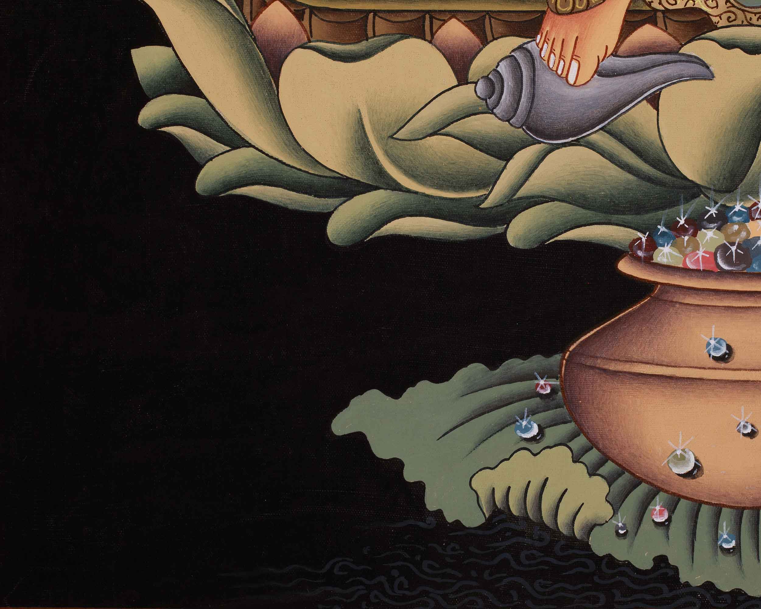 Tibetan Yellow Jambhala | Symbol of Wealth and Abundance