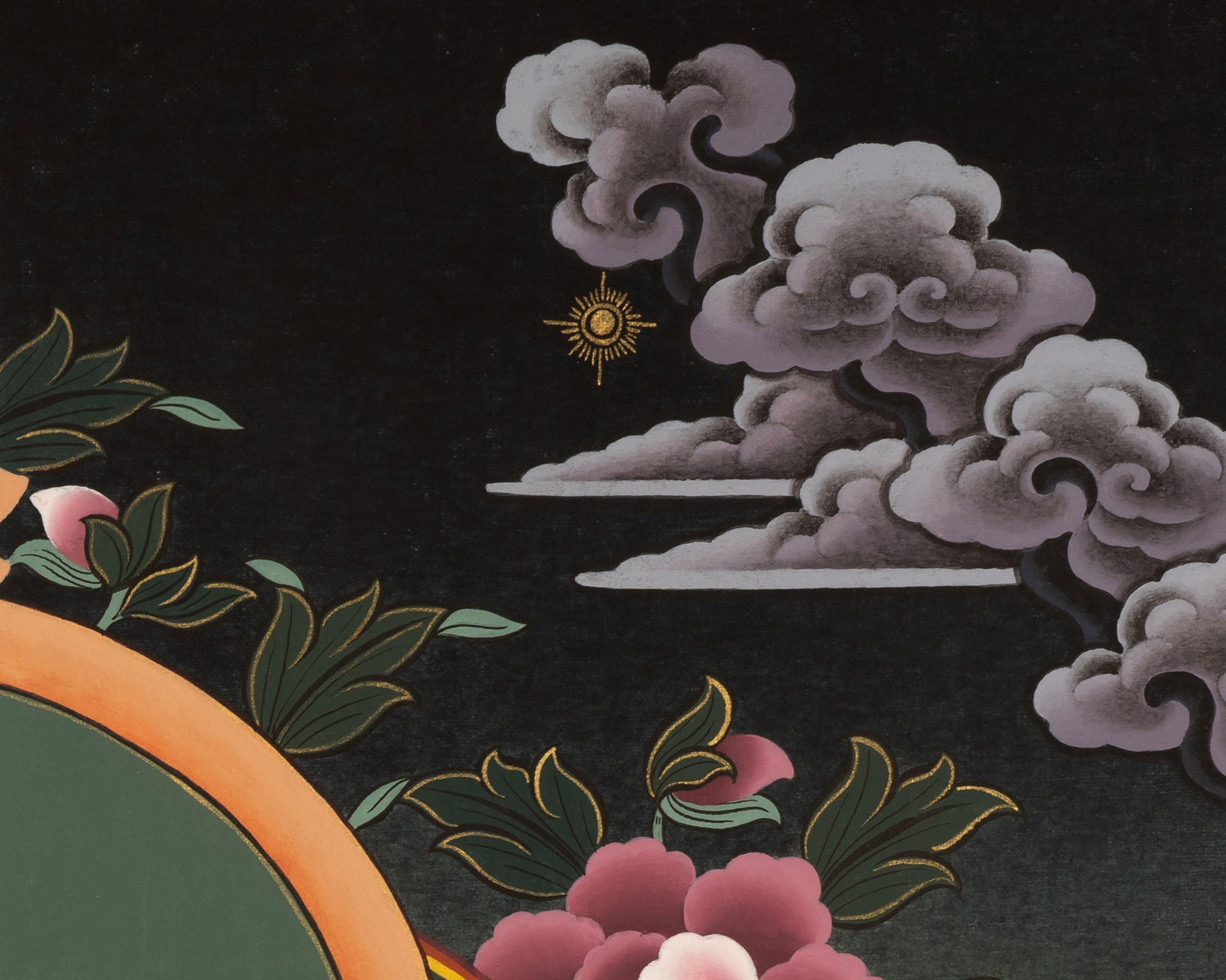 Manjushri Buddha Thangka | Tibetan Buddhist Bodhisattva