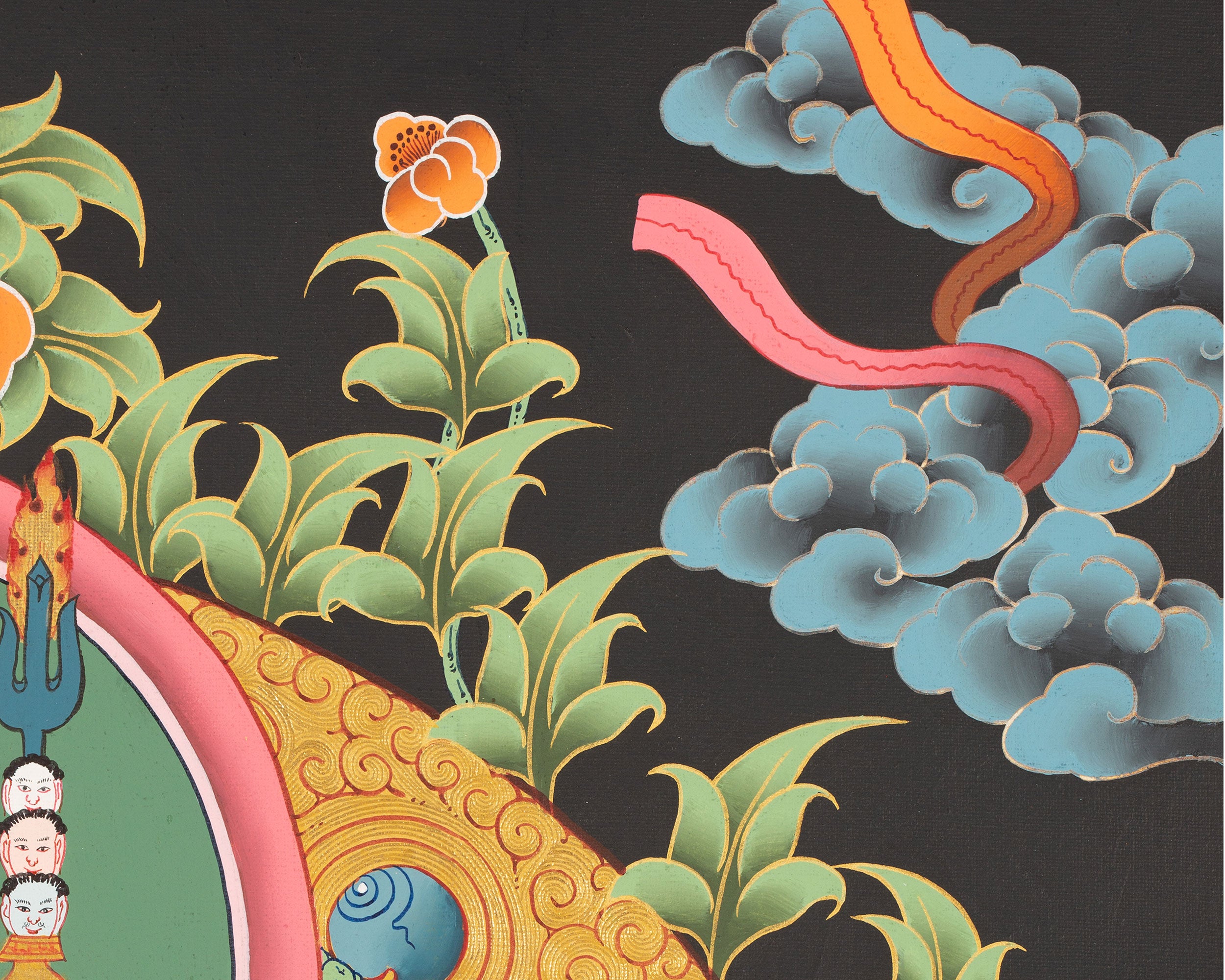 Lotus Born Master Artwork | Guru Rinpoche Thangka