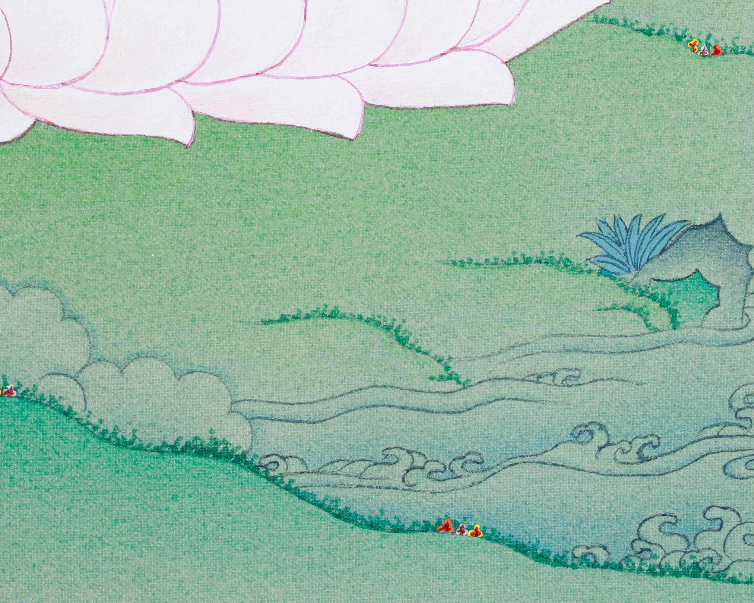 Dorje Sempa, Vajrasattva Thangka | Symbols of Transformation and Spiritual Cleansing