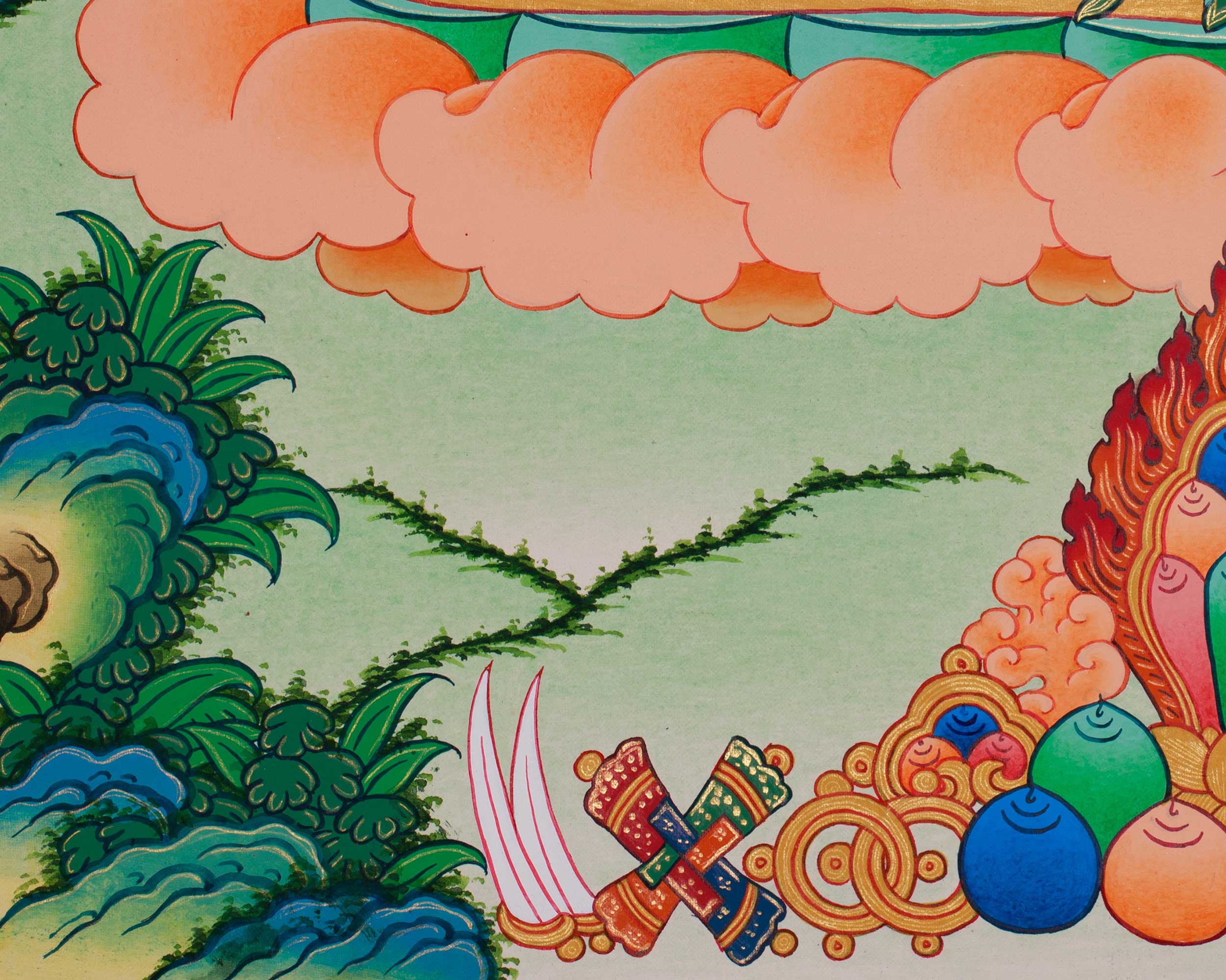 Sacred Tibetan Vajrapani | Fierce Deity of Power and Protection