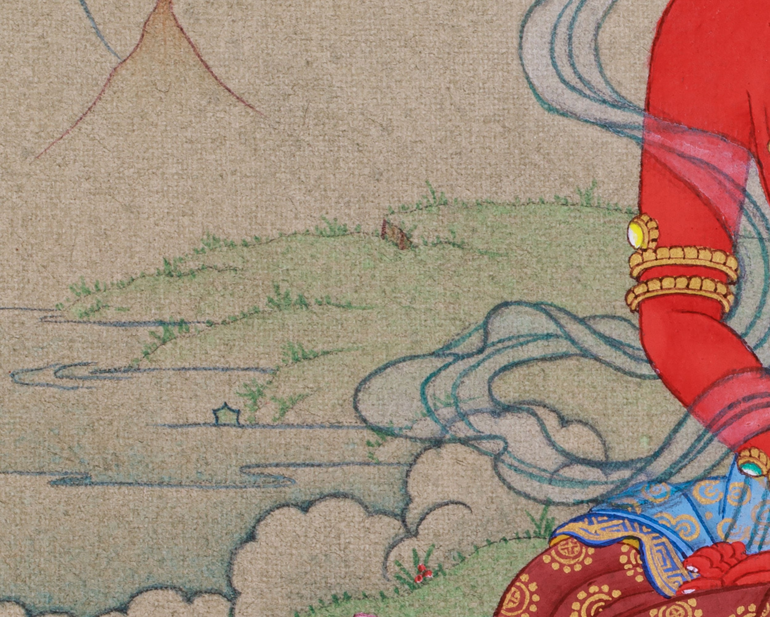 Thangka of Amitayus | The Buddha of Longevity and Eternal Life
