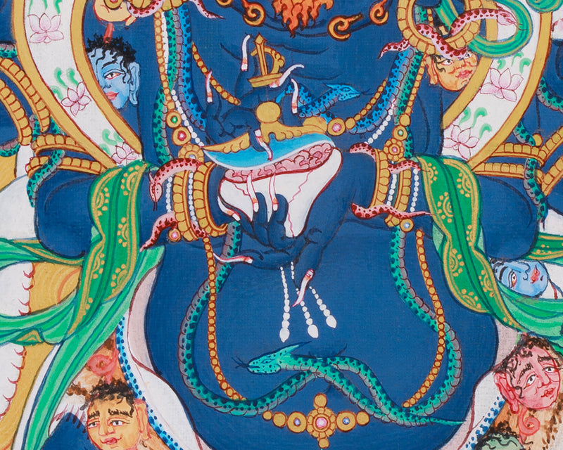 Six-Armed Mahakala Thangka | Protector of Wisdom and Compassion