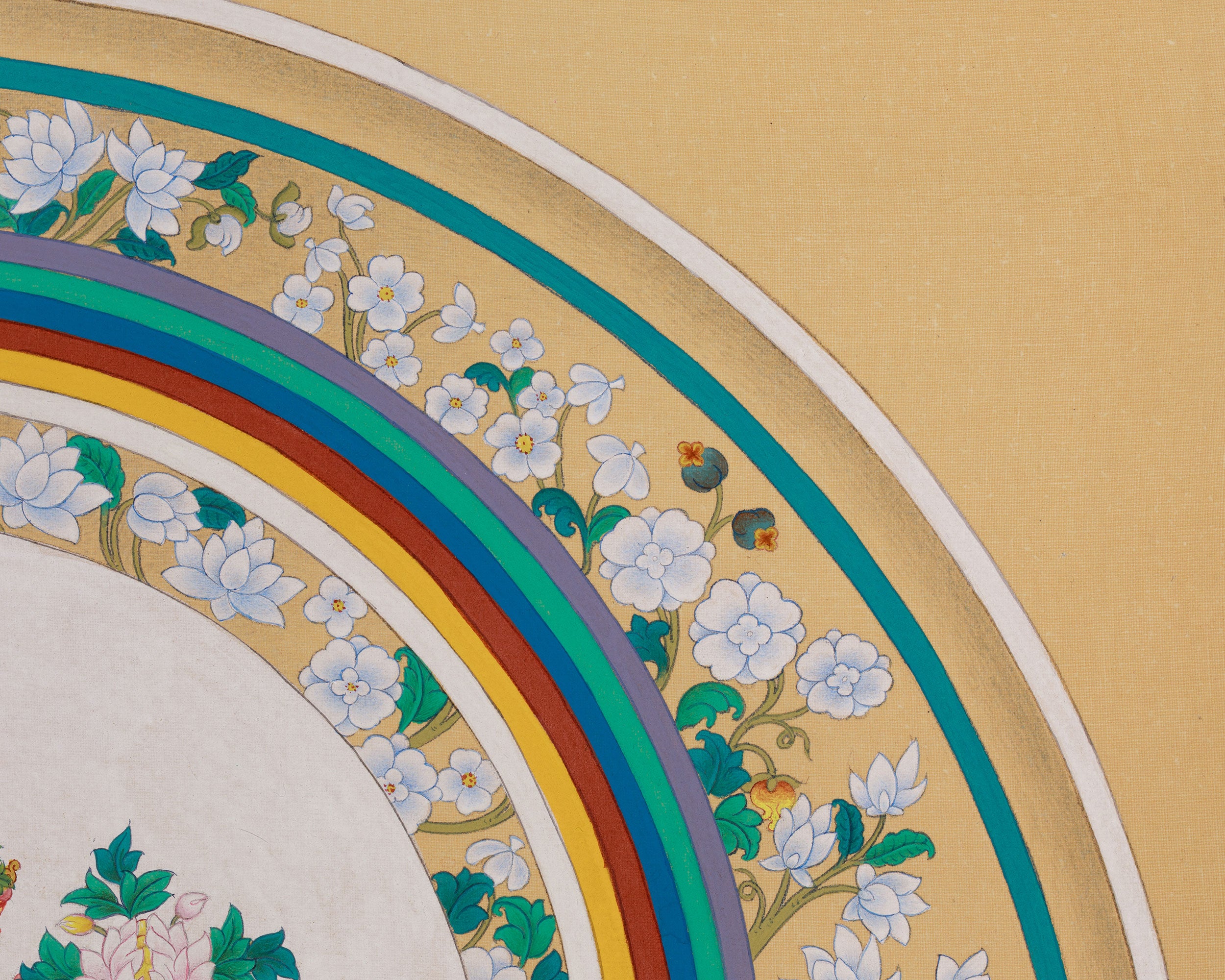 Rare Tibetan Goddess White Tara Painting | Goddess of Longevity and Healing