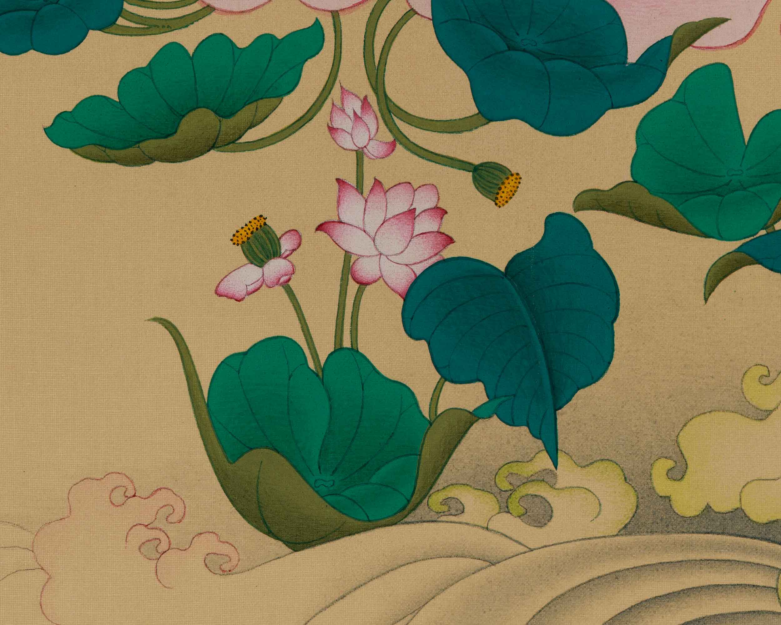 Chenrezig Buddhist Thangka Print | Bodhisattva Deity | Compassion Buddha
