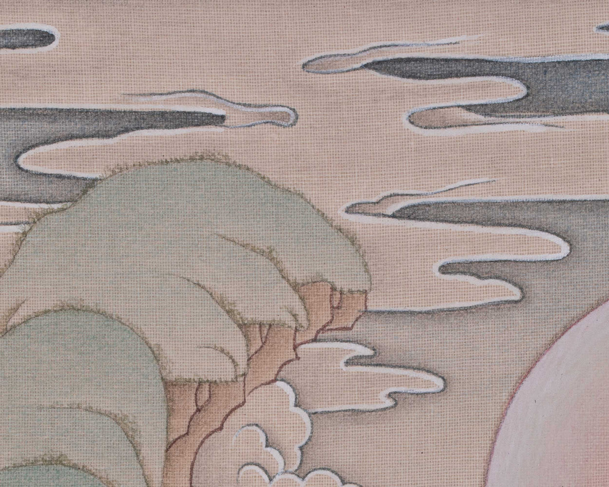 Vajrasattva Buddha of Purification Thangka | Represents Luminous Nature of The Enlightened Mind