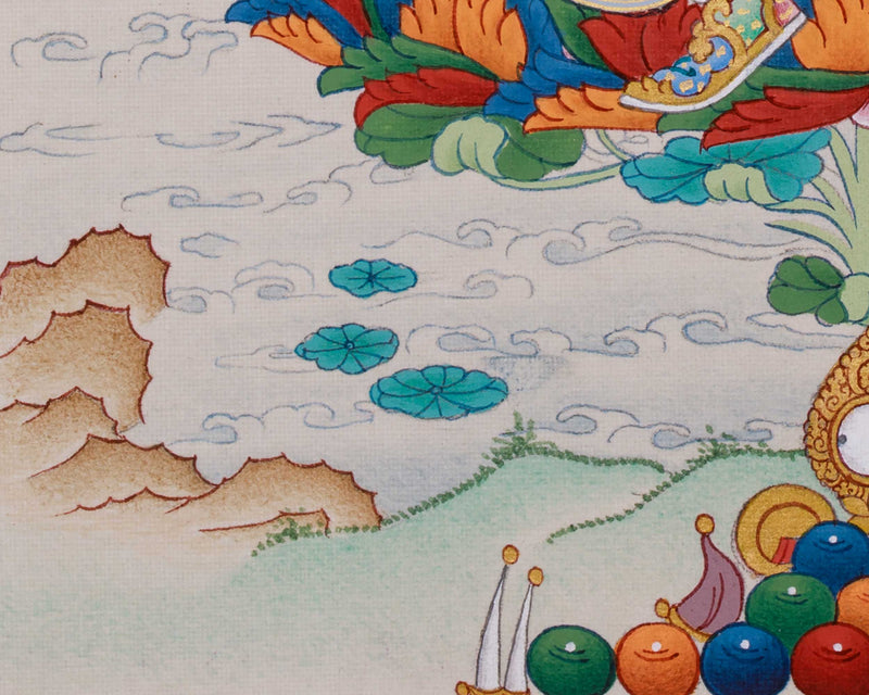 Guru Padmasambhava, Second Buddha of Tibet | Minature Thangka Painting