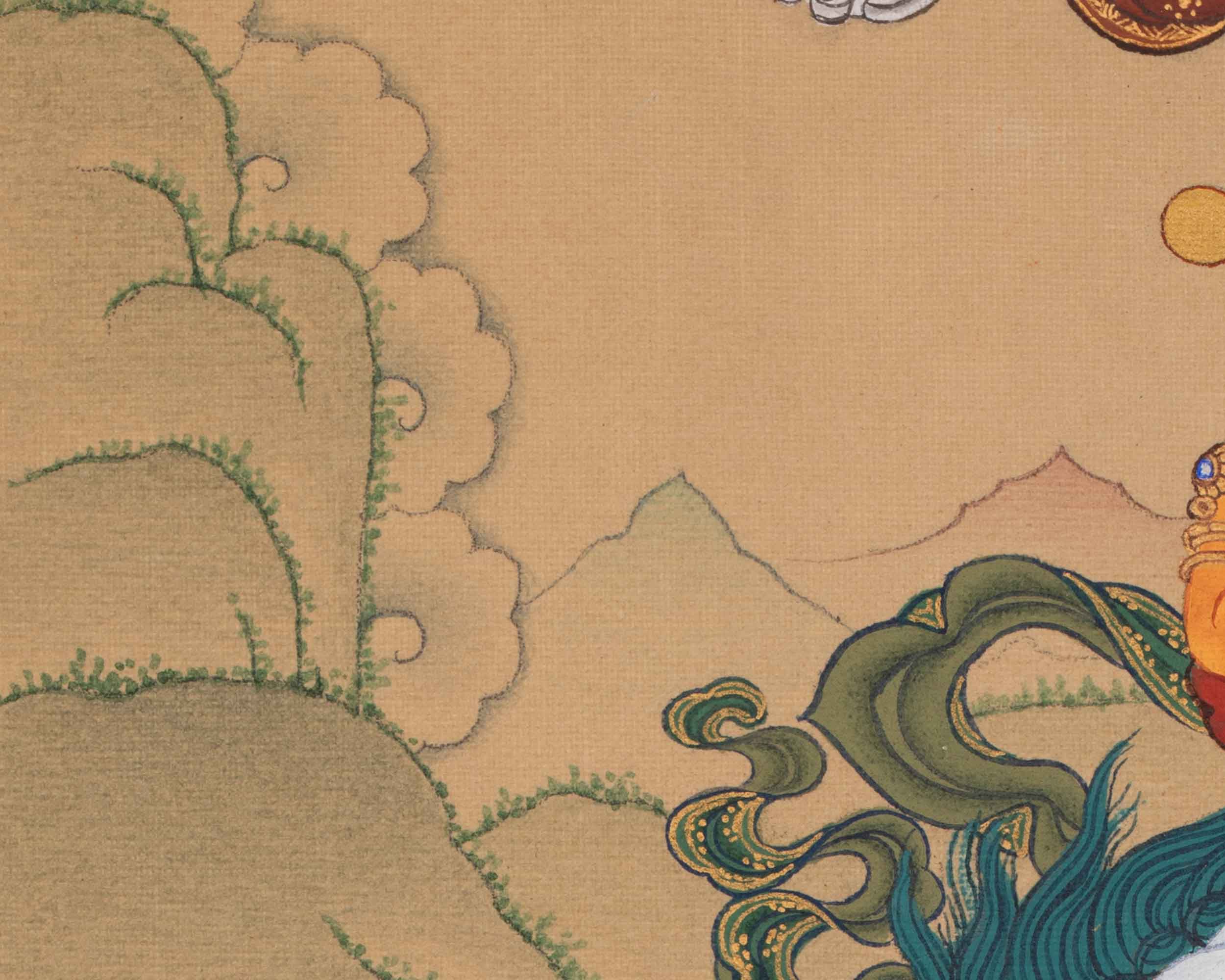 Namtoshe Spiritual Art | Tibetan Buddhist Wealth Protector Thangka