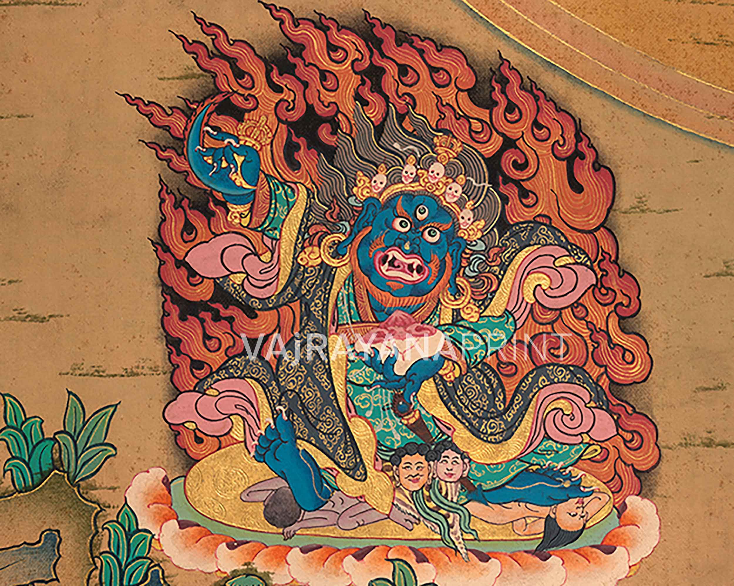 Karmapa Print | Karmapa Lama| Hand painted wall decor