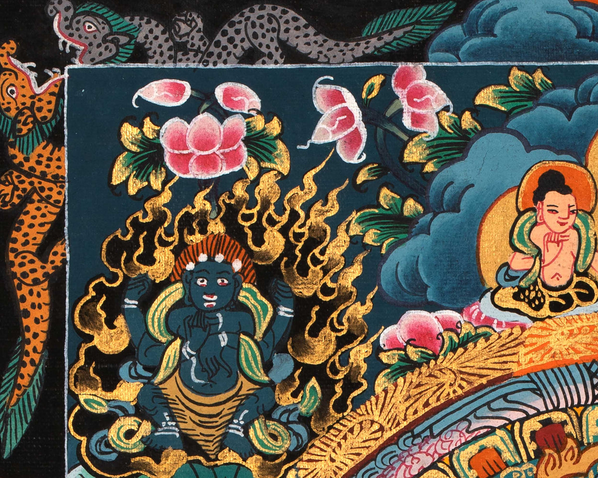 Tibetan Buddha Mandala  | Spiritual Mandala Wall Art