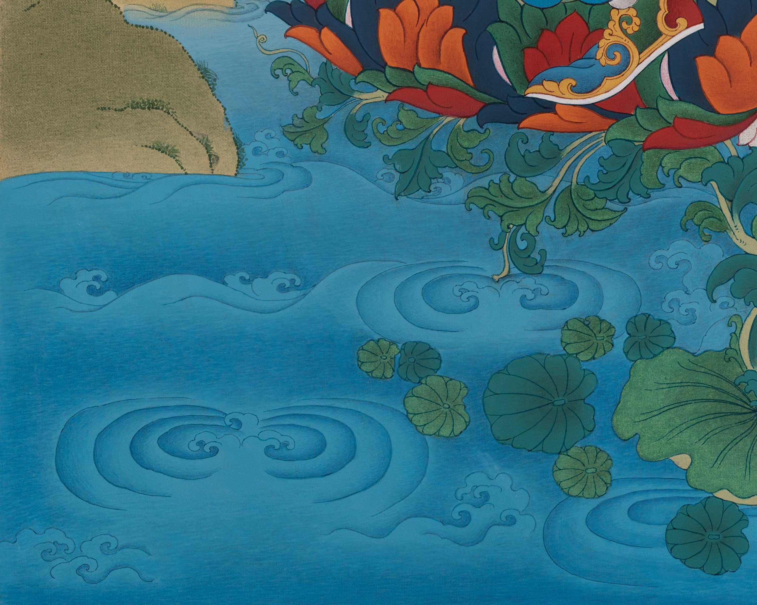Guru Rinpoche Himalayan Art | Vajrayana Master | Spiritual Thangka