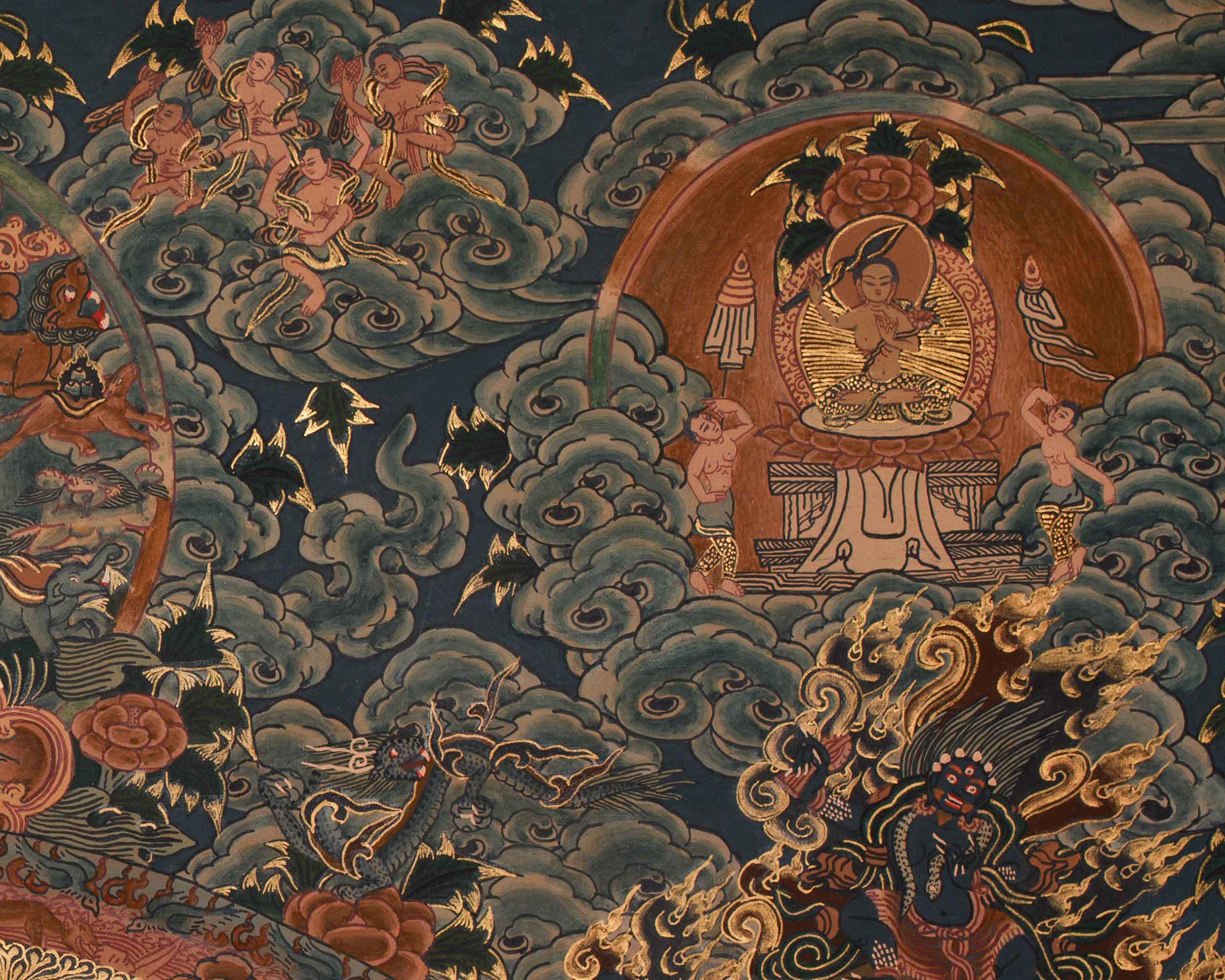 Sacred Buddha Mandala Artwork | Symbol of Enlightenment & Cosmic Balance