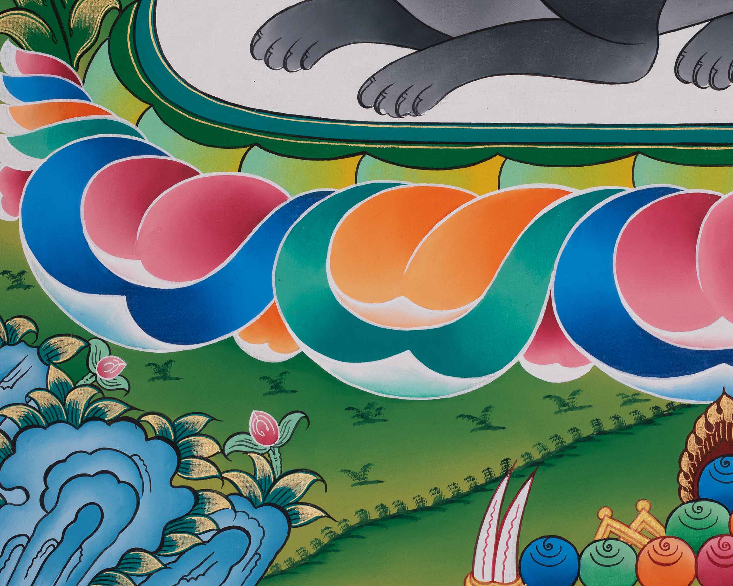 Ganesha Thangka | A Sacred Depiction of the Remover of Obstacles and Lord of Wisdom