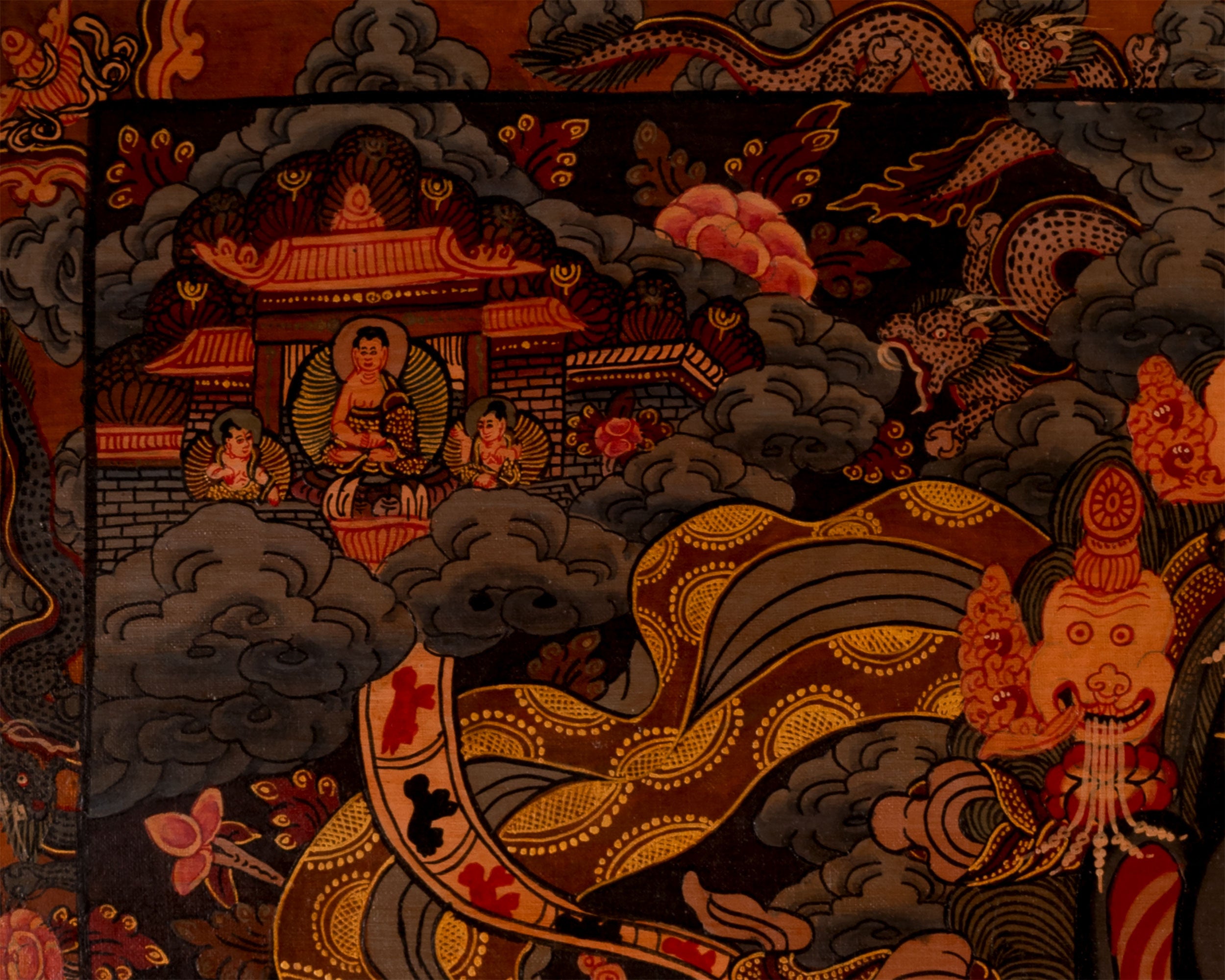 Wheel Of Life Painting | Traditional Tibetan Thangka | Wall Decors