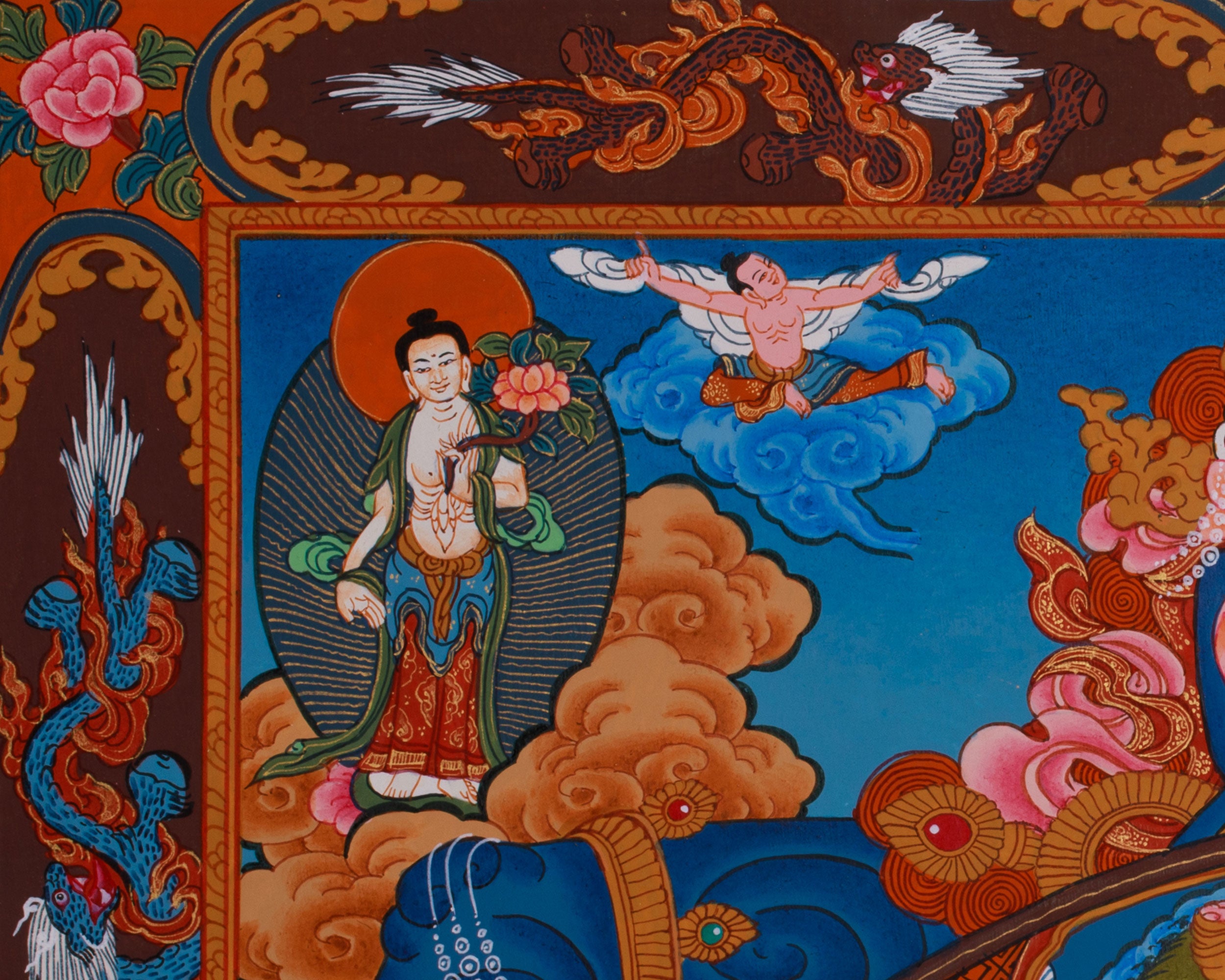 Wheel of Life Samsara Thangka | Cycle of Existence and Path to Enlightenment
