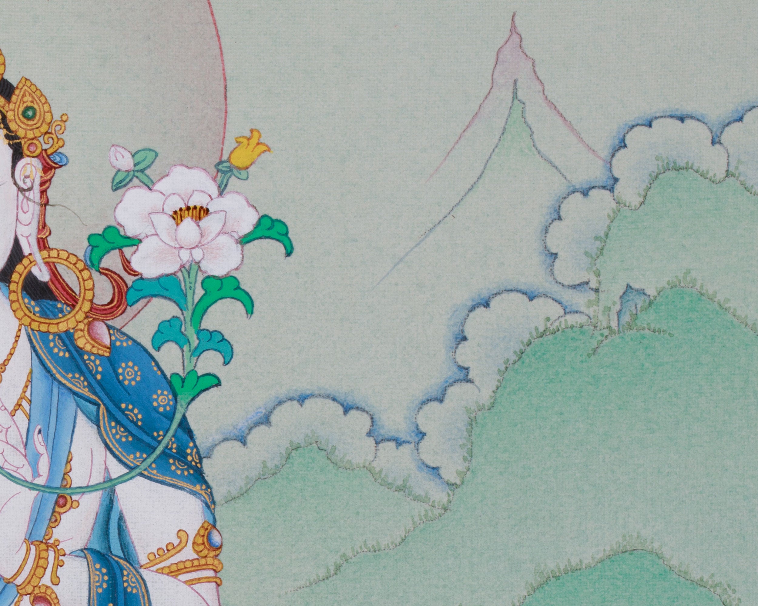 Maa Sita Tara (White Tara) Thangka | Protection, Healing, and Peace
