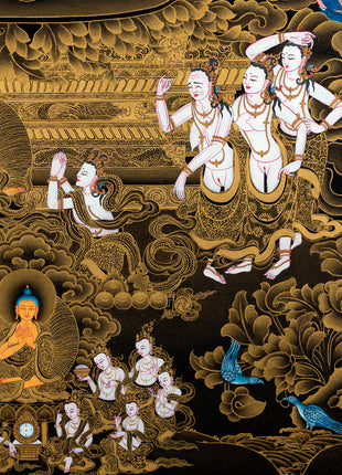 Thangka Of Buddha Shakyamuni And Mara Downloadable File