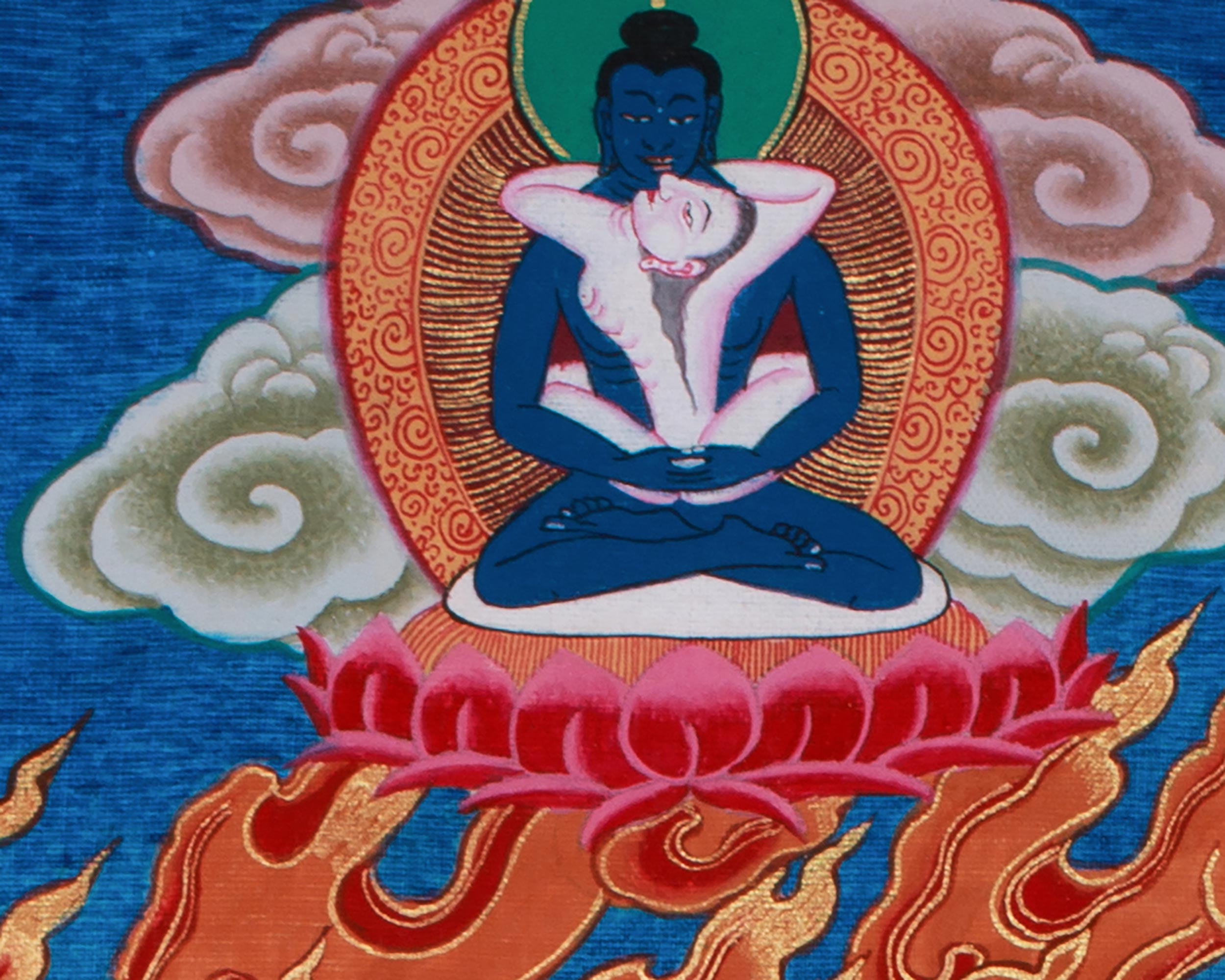 Rahula Thangka | Wrathful Protector of Spiritual Pathways