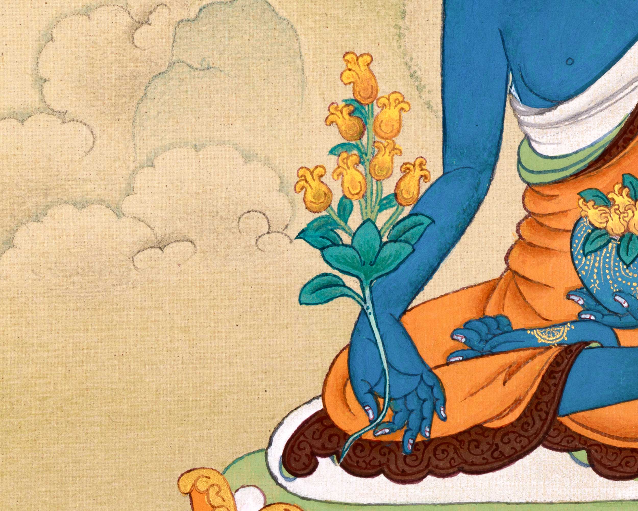 Medicine Buddha: Healing Buddha in Lhasa's Pure Stone Colors