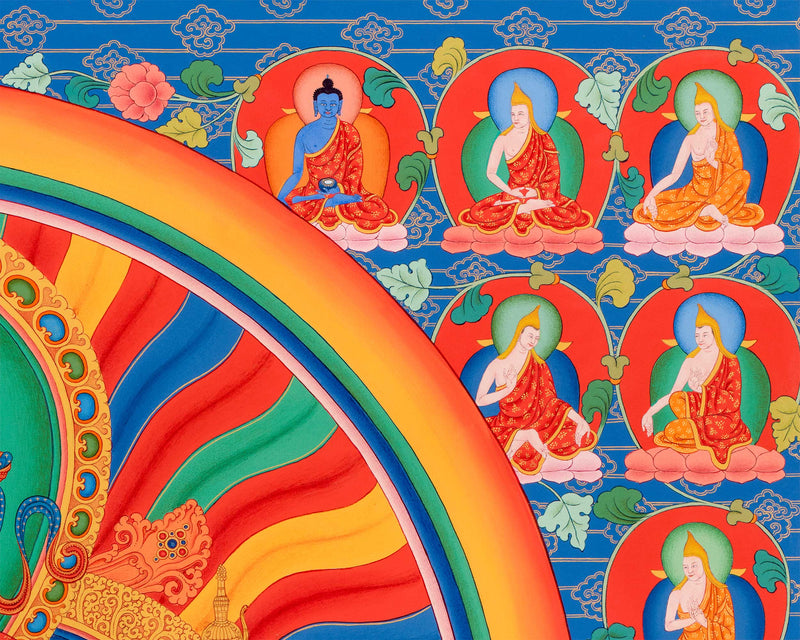 Maitreya Bodhisattva Thangka Print | The Future Buddha |  Buddhist Spiritual Gift Ideas