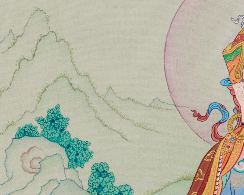 Om Ah Hum Vajra, Guru Padmasambhava Thangka