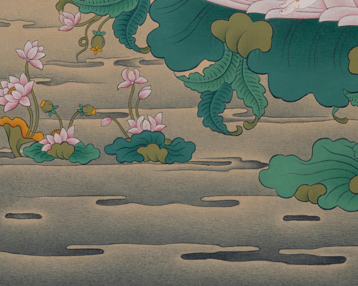 Two-Armed Chenrezig Art | Compassion and Wisdom Deity