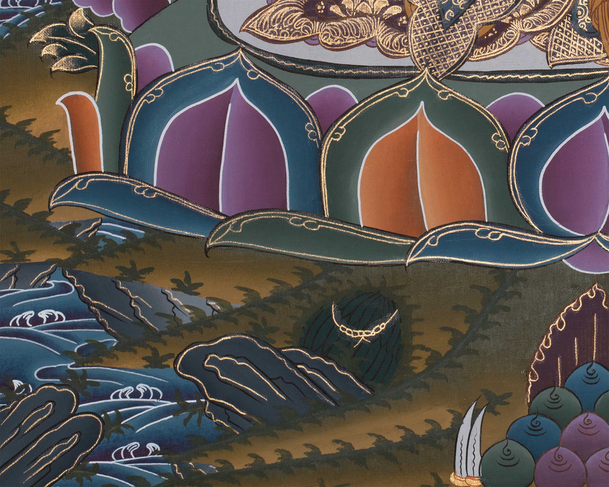 Original Traditional Manjushri Painting | Embodiment of Wisdom