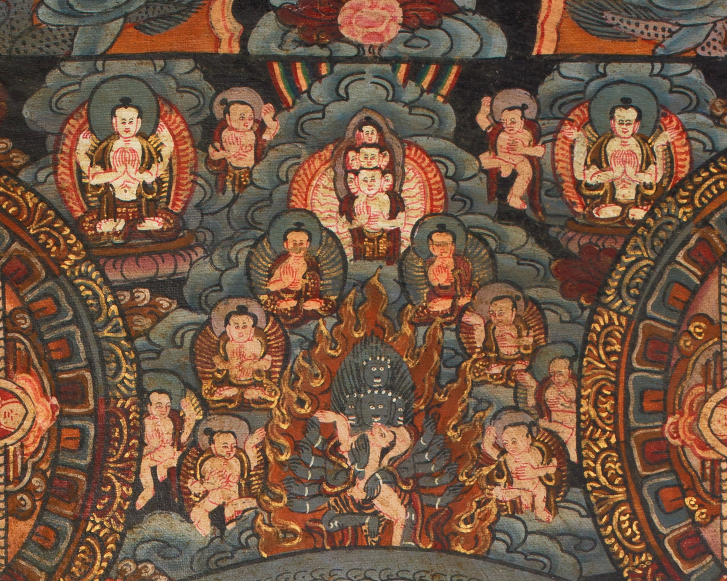 Thangka of Buddha Mandala | Tibetan Buddhist Artwork