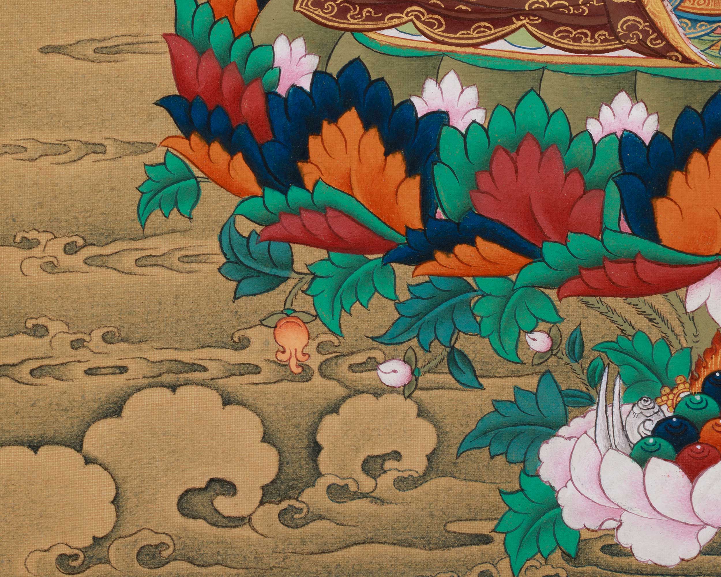 Sacred Lotus Vajra Guru Rinpoche | Tibetan Buddhist Master