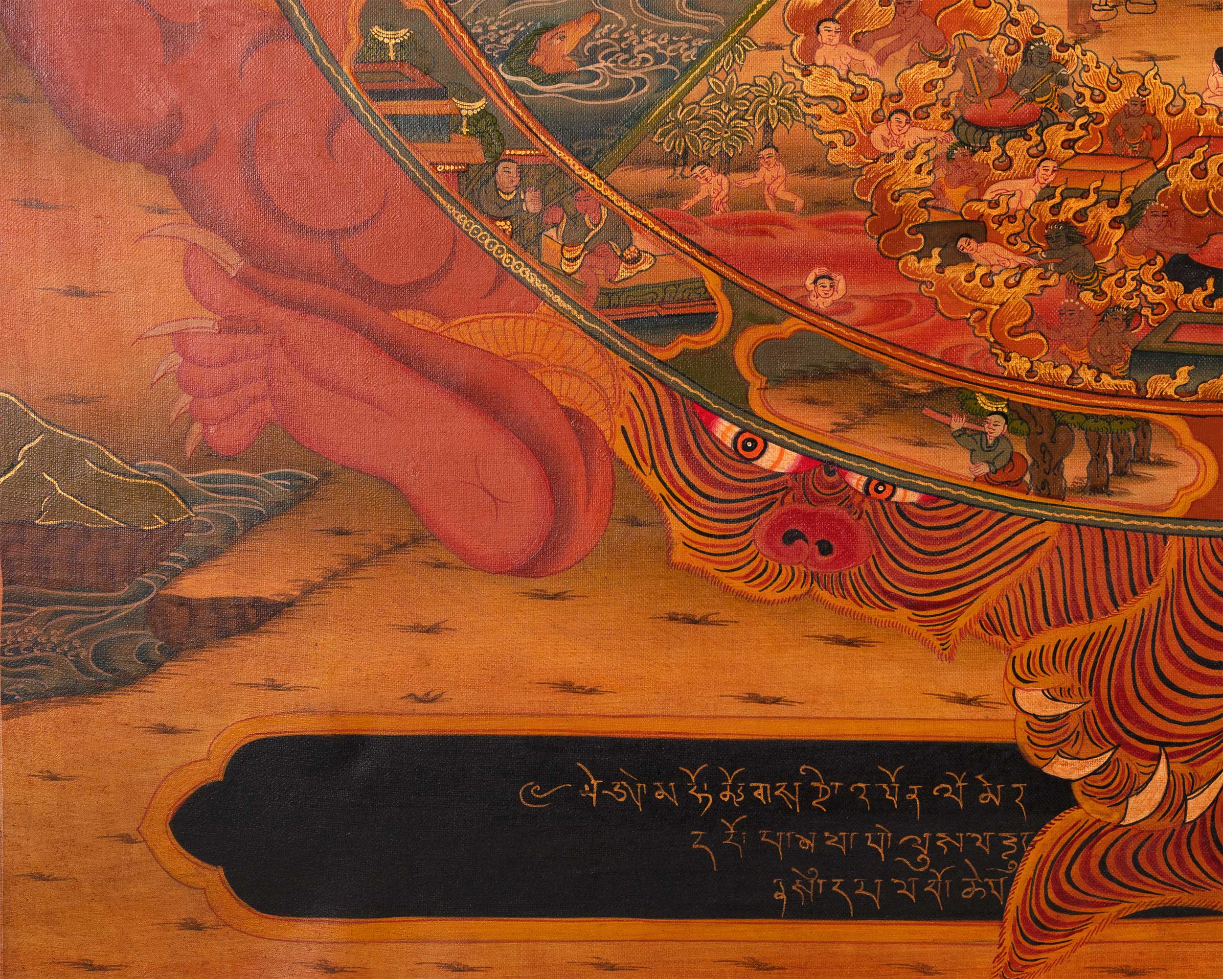 Buddhist Thangka Wheel of Life | The Cycle of Existence